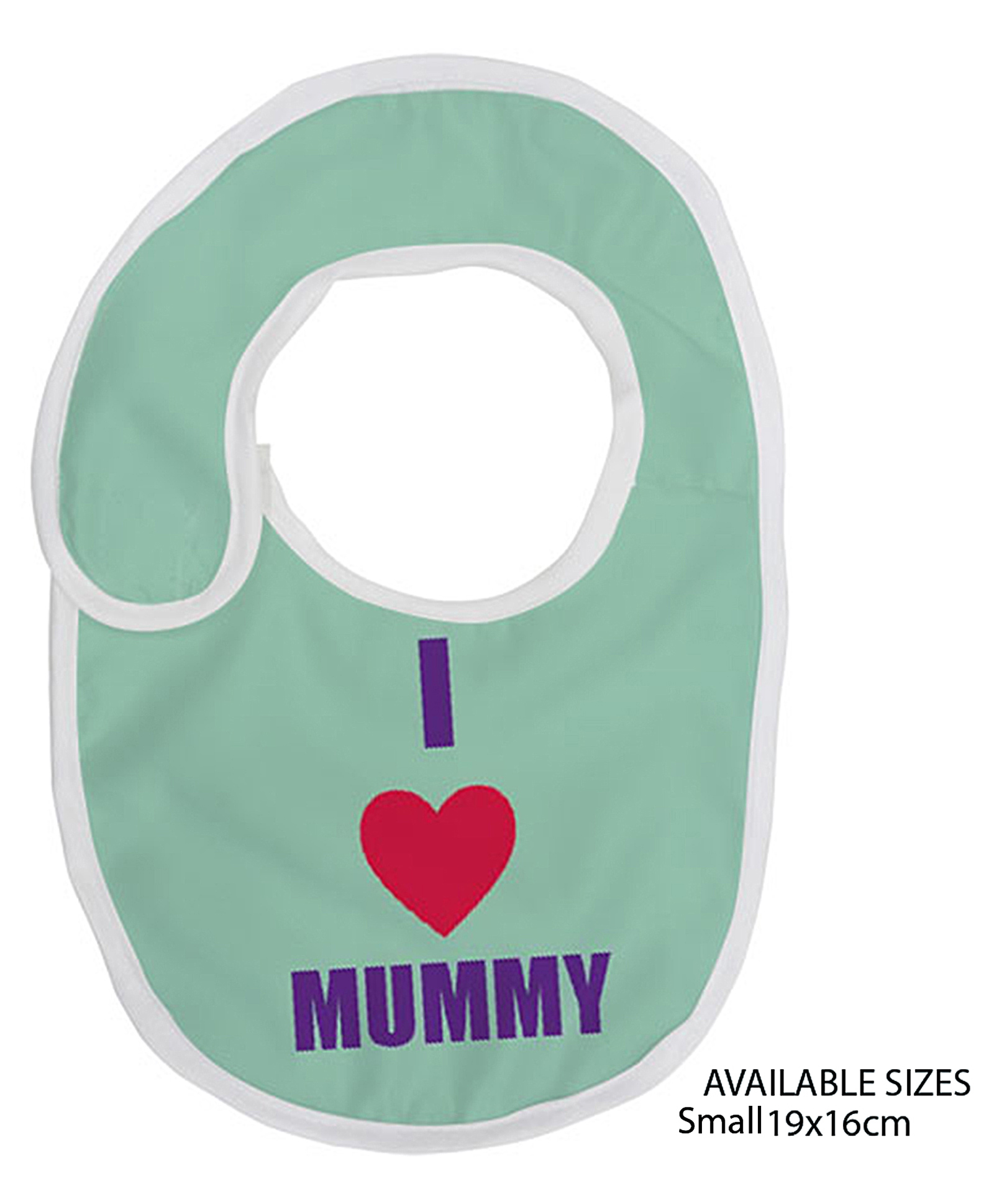 Right Gifting Digital Printed I Love MUMMY Velcro Closure Bibs - Green-picture-32