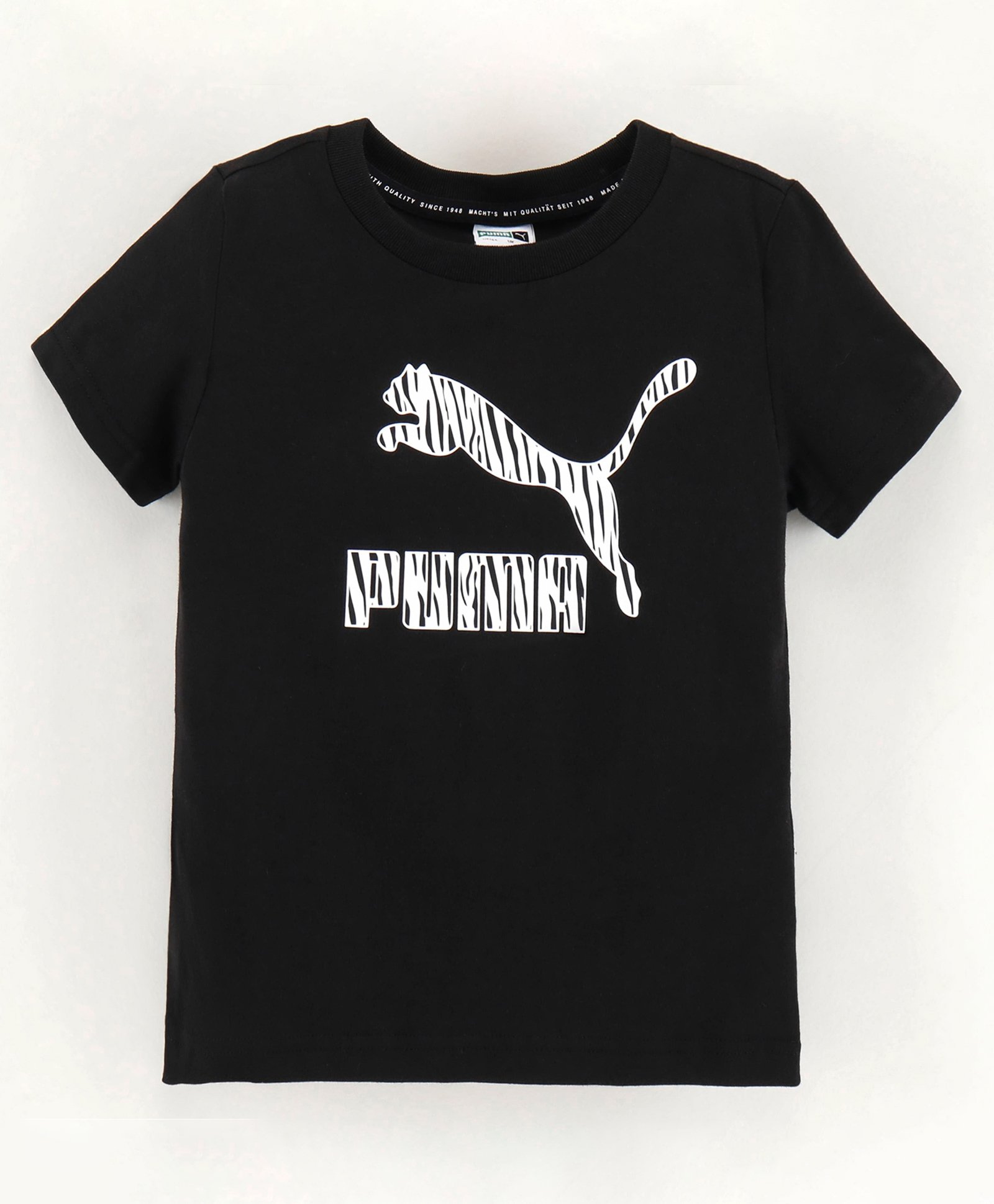 Puma Half Sleeves T Shirt Animal Print - Black Online in India, Buy at Best  Price from  - 11032702