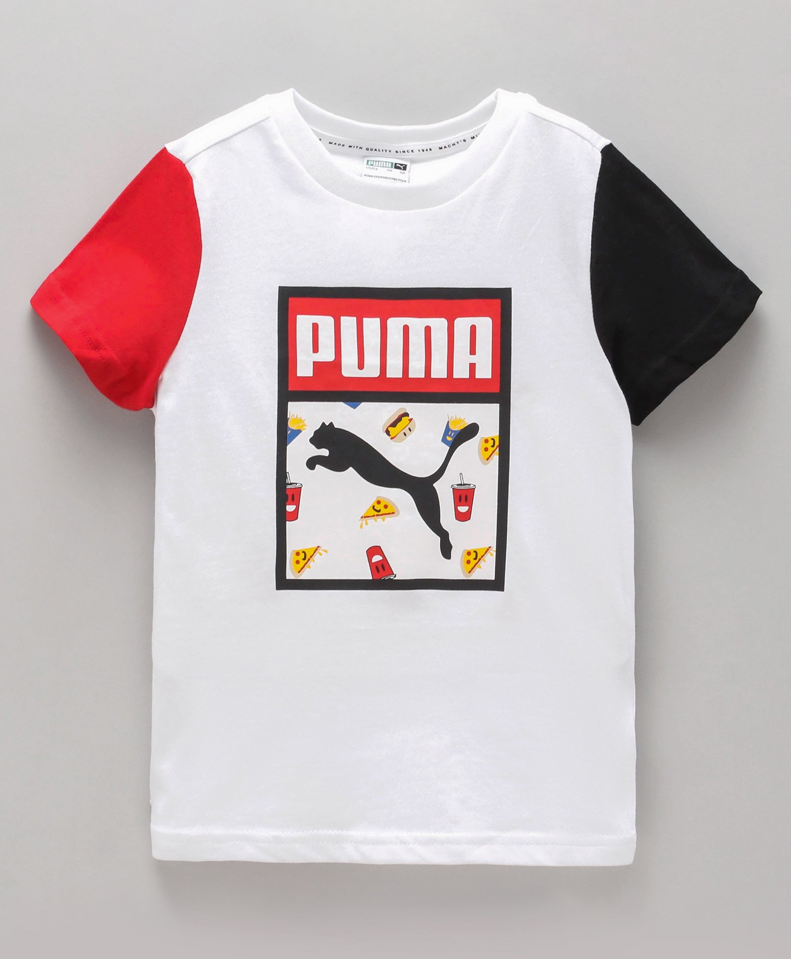Puma Half Sleeves T Shirt Animal Print - Black Red White Online in India,  Buy at Best Price from  - 11032727