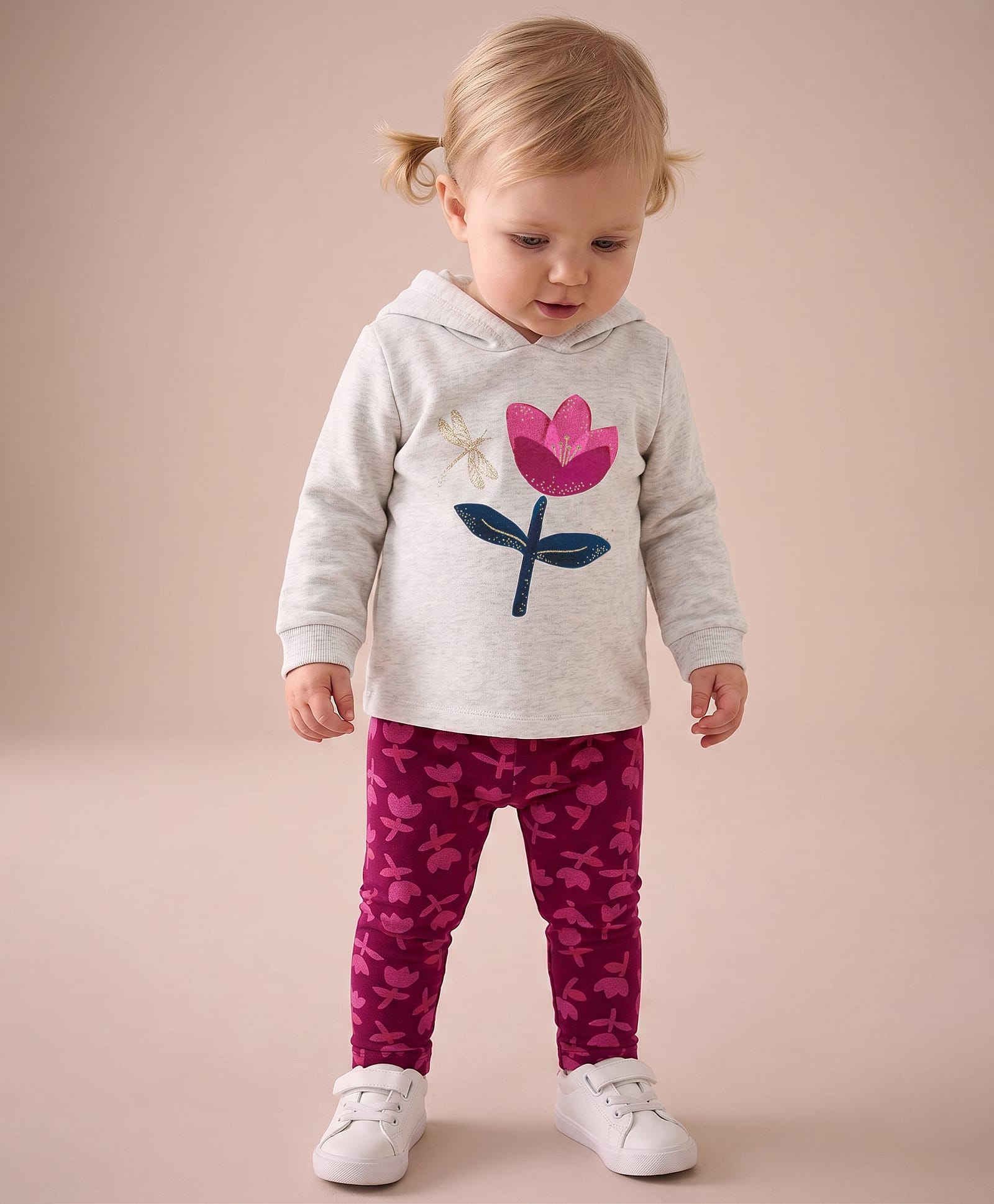 Carter's 2-Piece Hooded Tee & Legging Set - White & Red-image-49