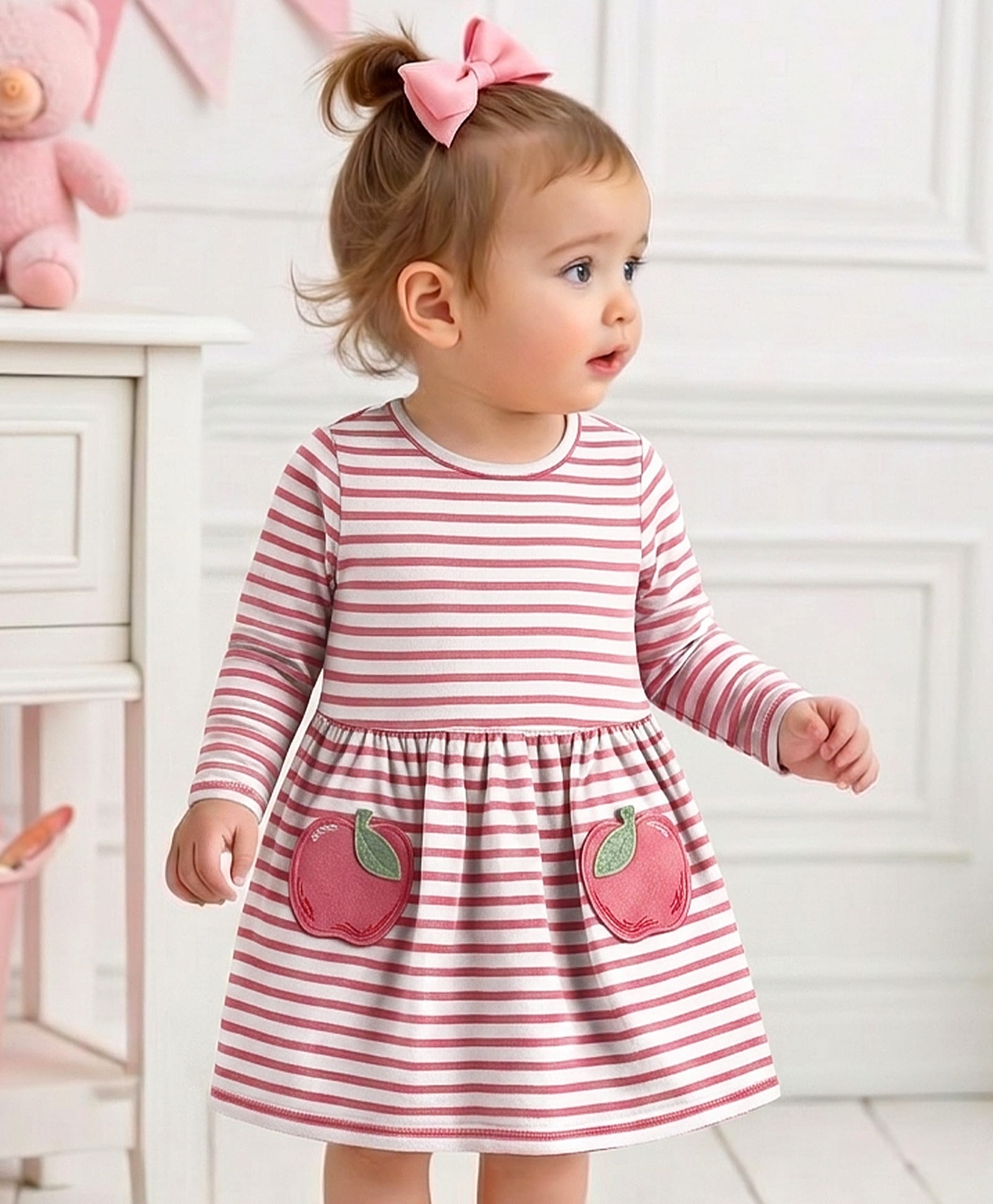 Carter's Apple Jersey Dress - Pink-picture-10
