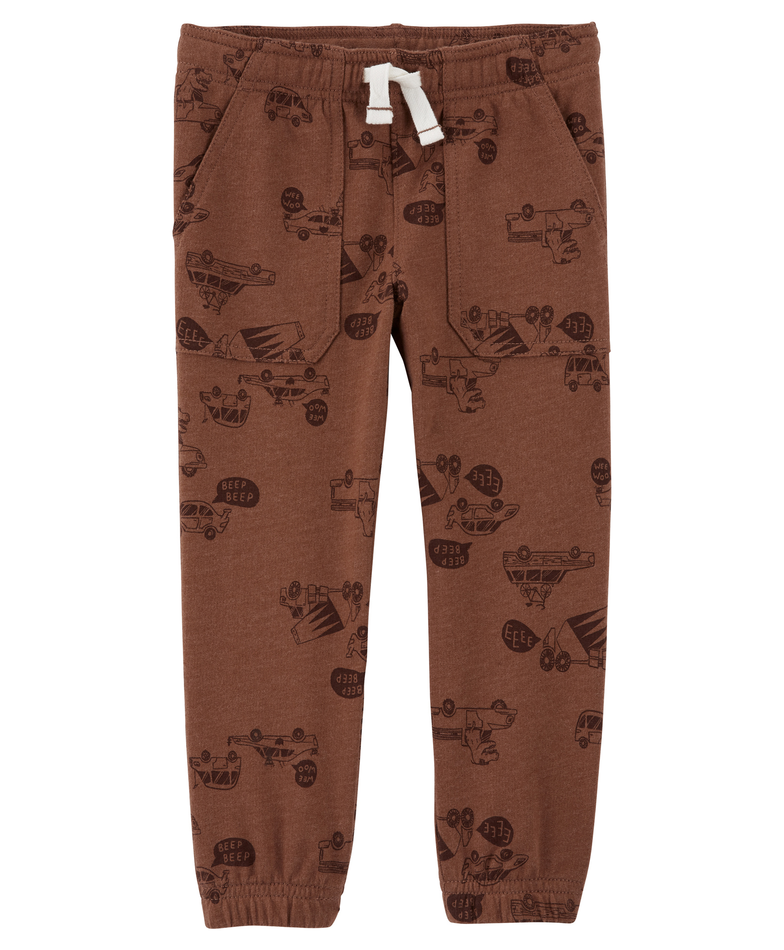 Carter's Pull-On French Terry Pants - Brown-picture-20