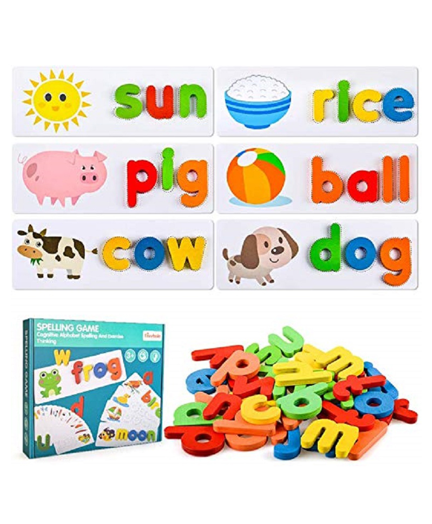Chocozone Spelling Games Word Matching Letter Puzzles Toddler Toys - Multicolour-image-7