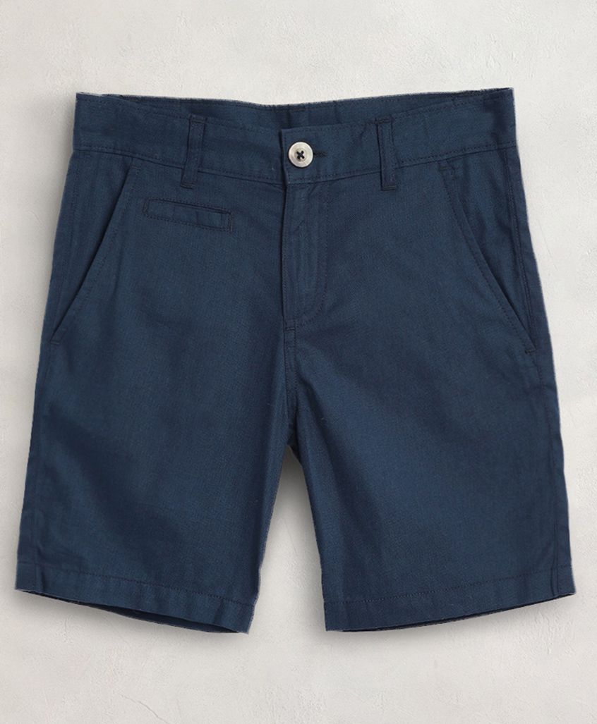 Cherry Crumble by Nitt Hyman Solid Shorts - Blue-image-48