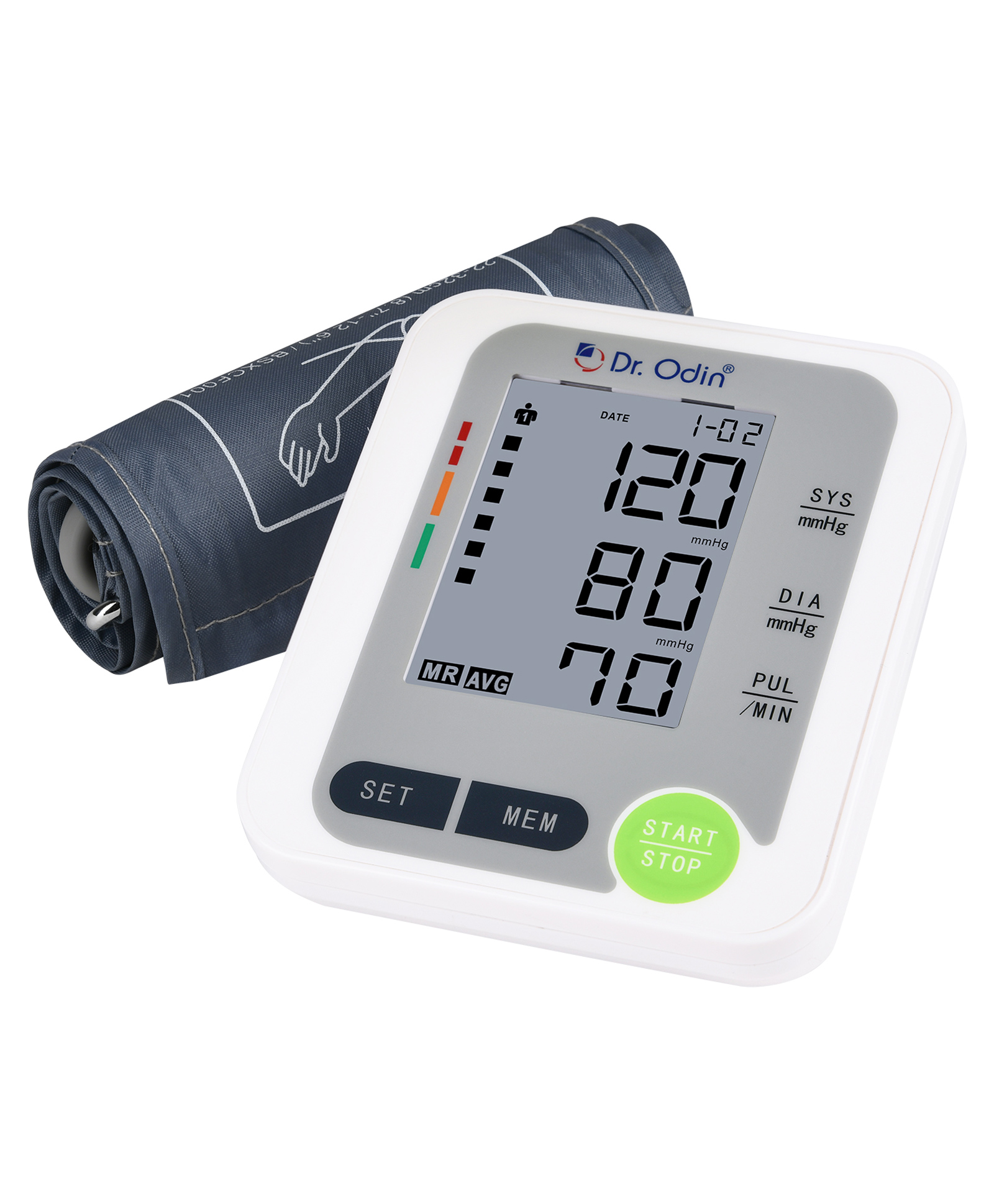 Dr. Odin Fully Automatic Digital Blood Pressure Monitor - White-picture-13