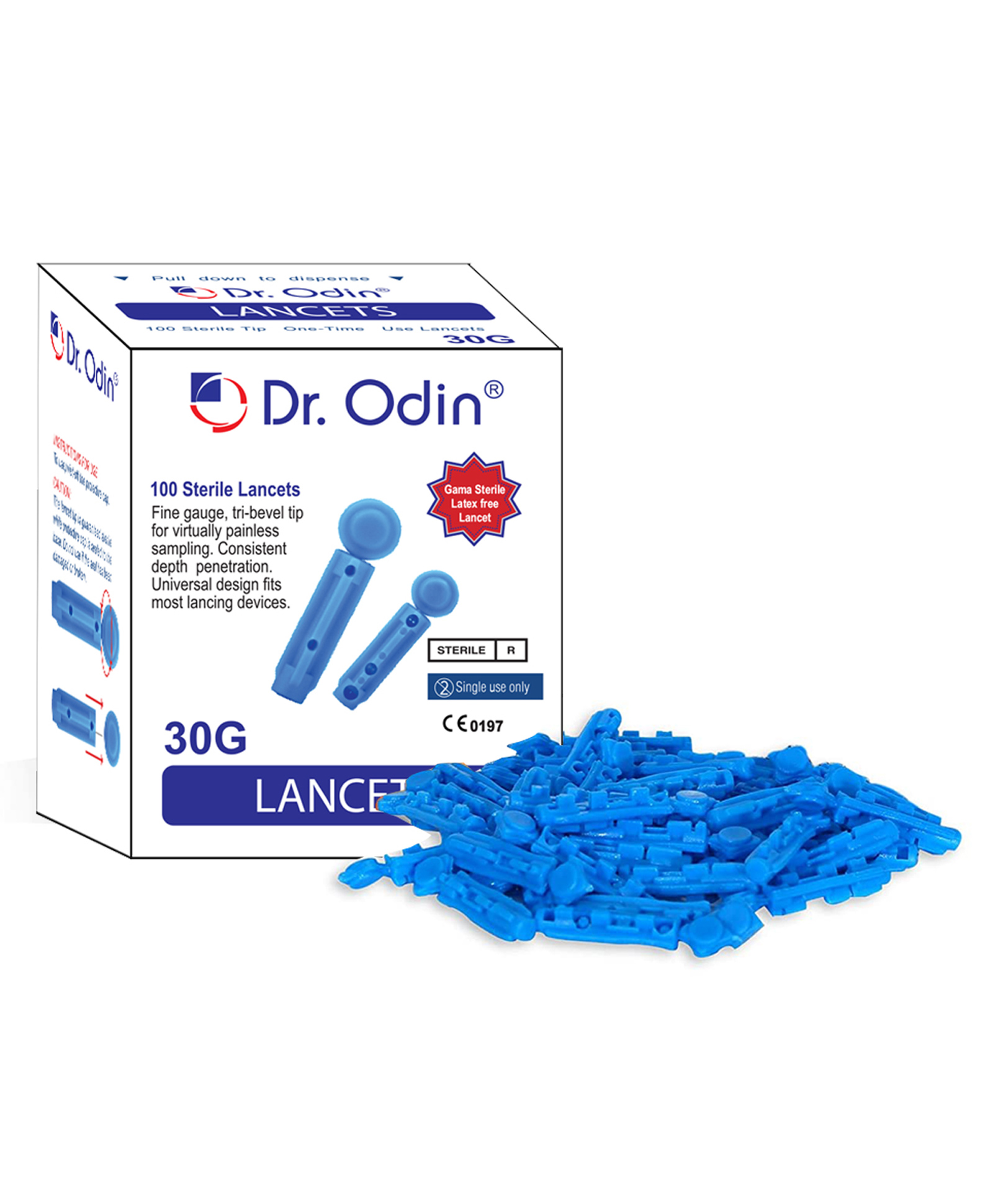 Dr. Odin Lancets 28g Glucometer Lancets - Blue-picture-11