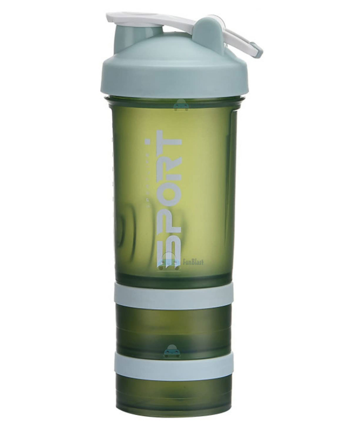 FunBlast Unbreakable Gym Bottle Green - 450 ML-image-15