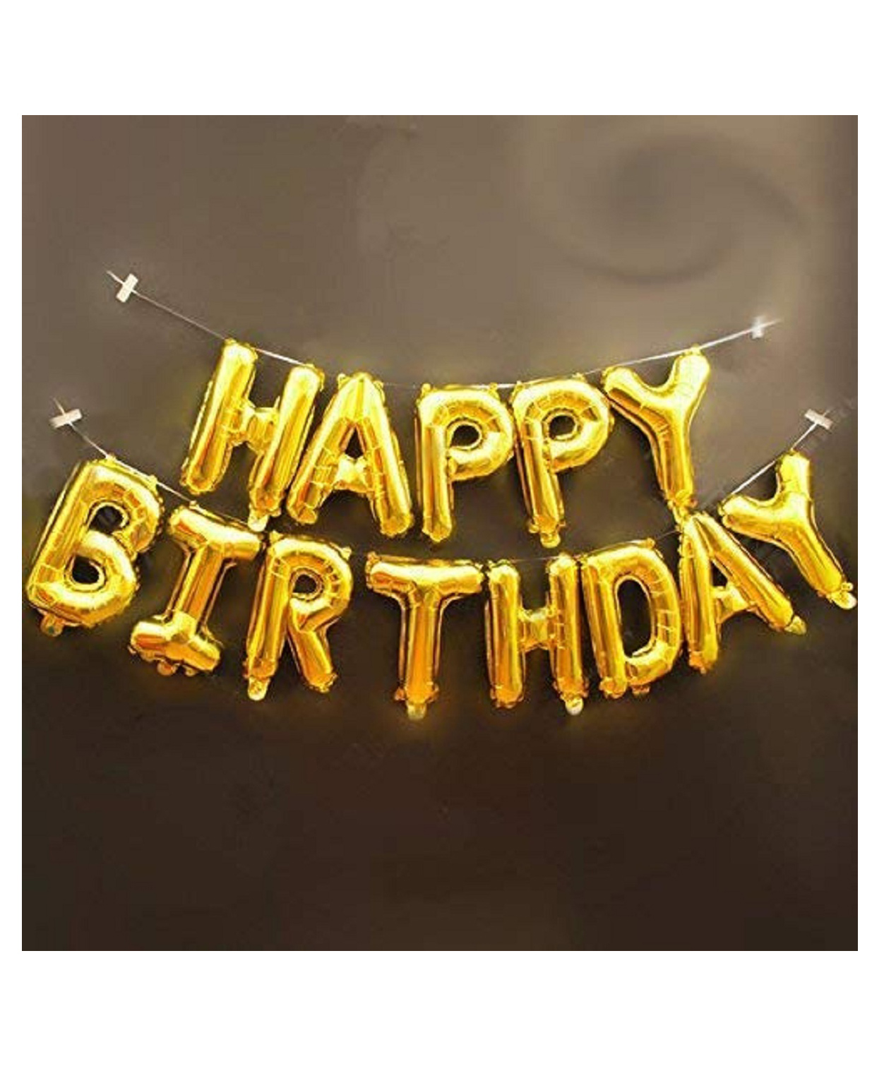 Skylofts Happy Birthday Foil Balloons- Gold-picture-29