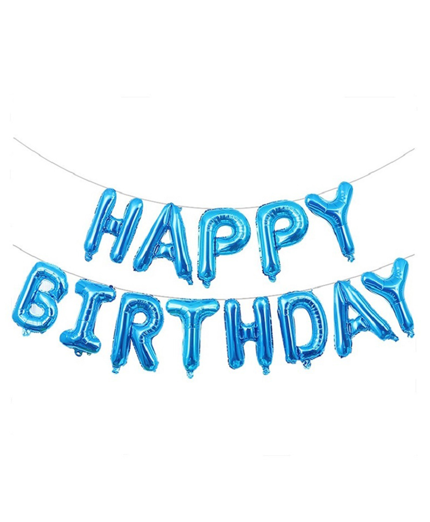 Skylofts Happy Birthday Foil Balloons- Blue-picture-31