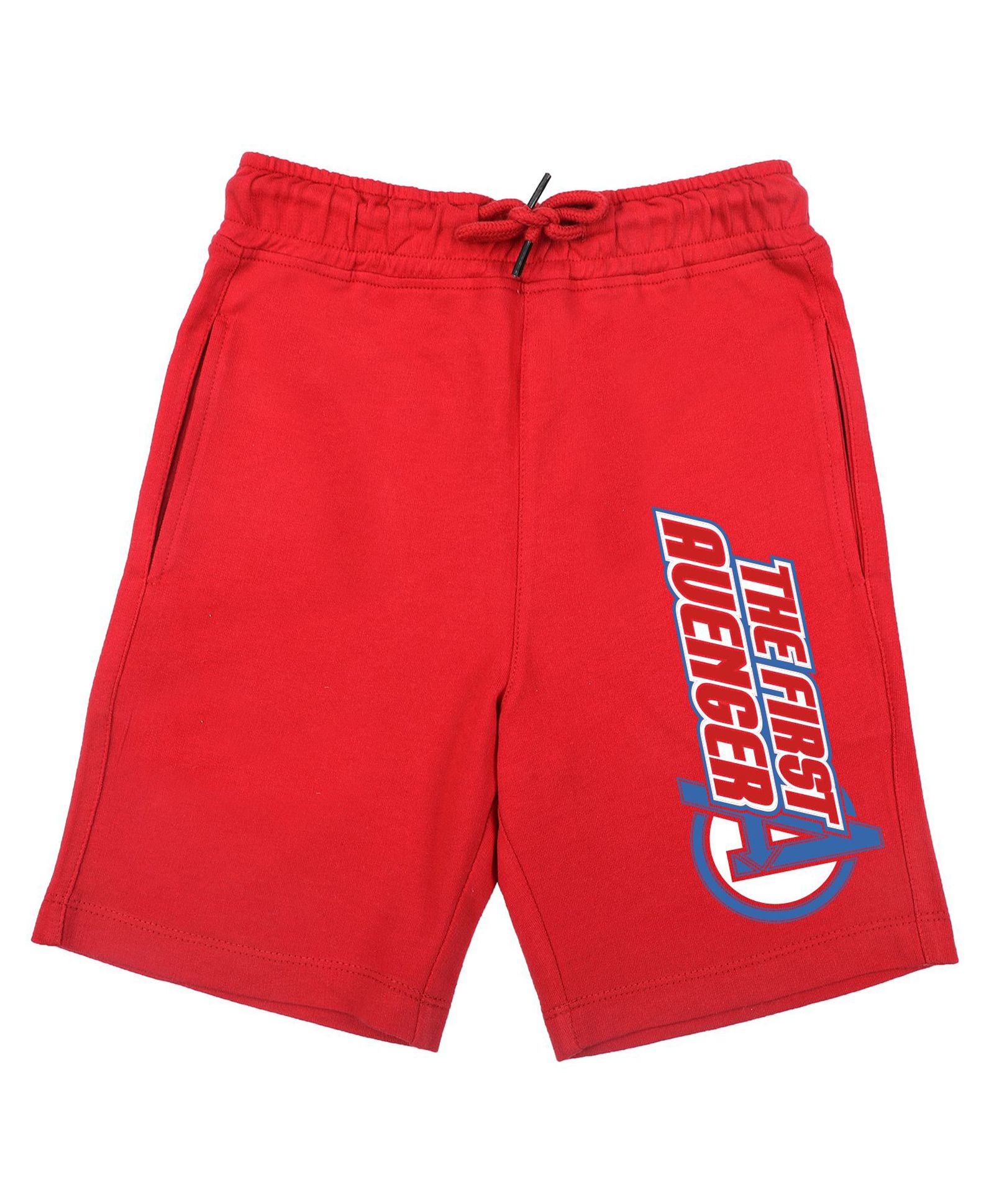 Marvel By Wear Your Mind Graphic Print Detailing Shorts - Red-picture-28