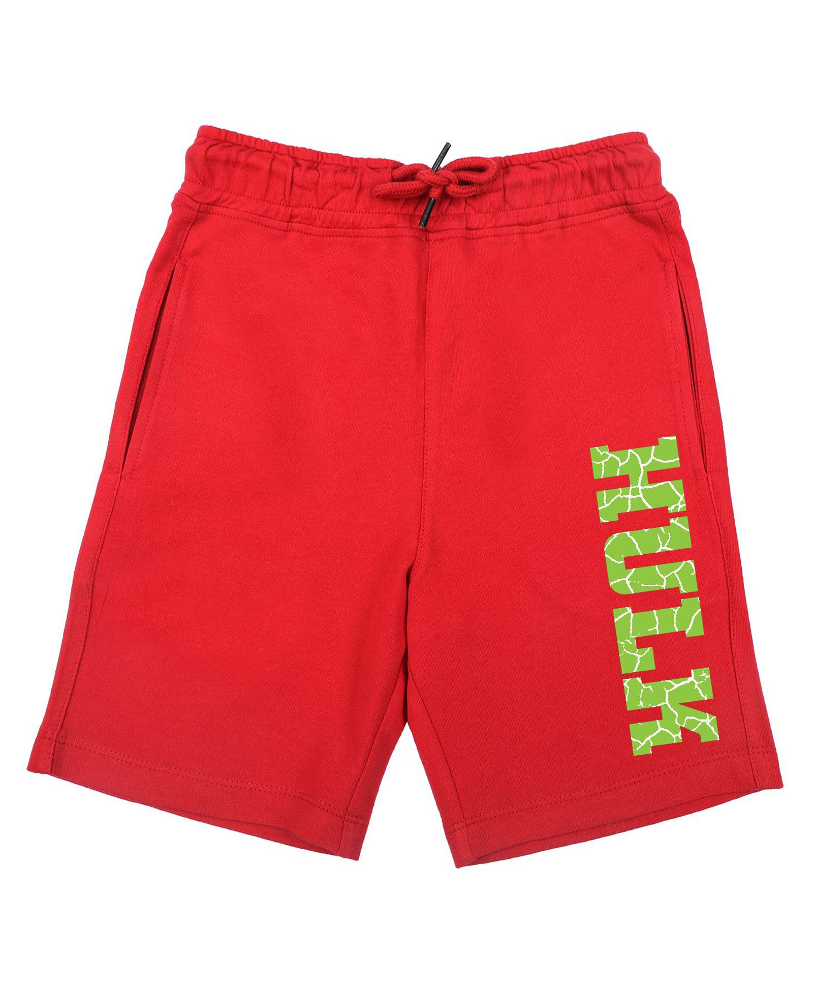 Marvel By Wear Your Mind Graphic Hulk Printed Shorts - Red-picture-12