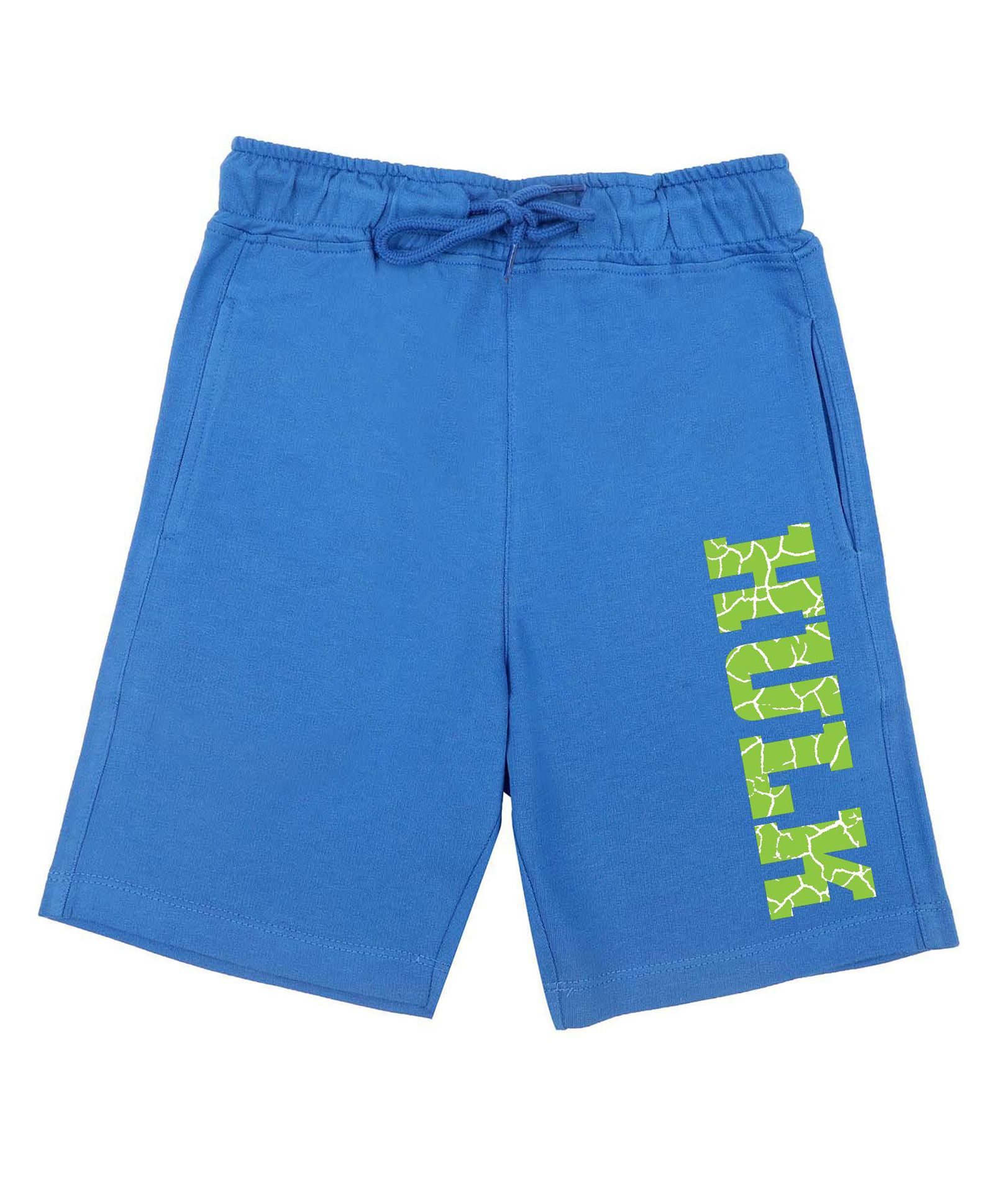 Marvel By Wear Your Mind Graphic Hulk Printed Shorts - Royal Blue-picture-12