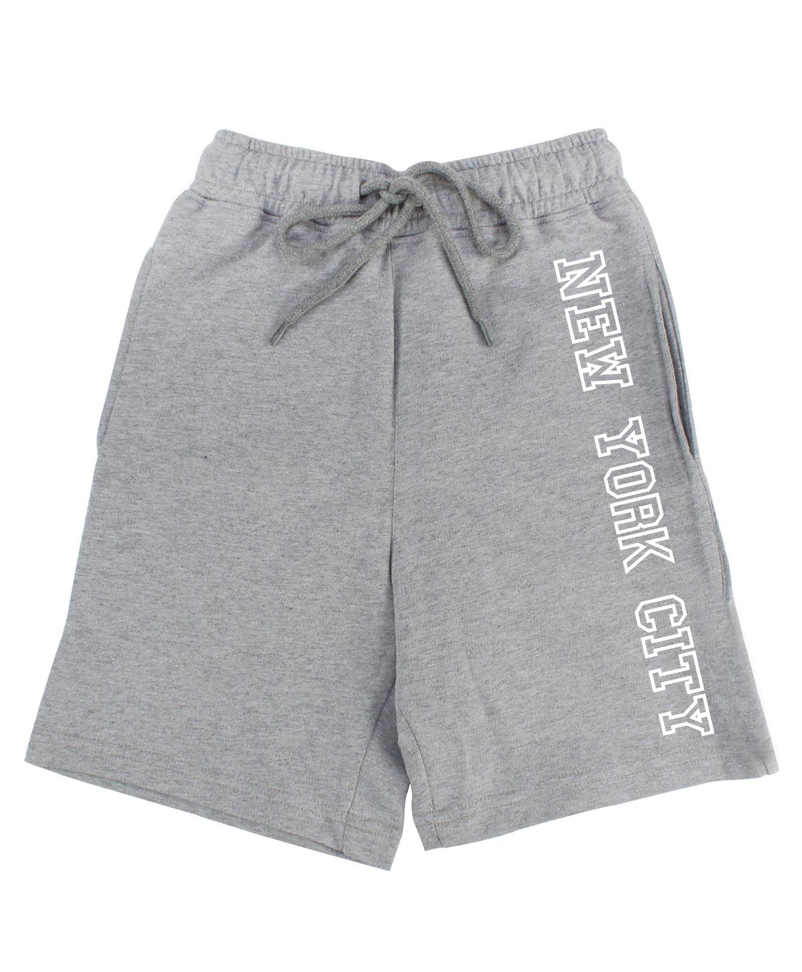 Wear Your Mind New York City Text Print Shorts - Grey-image-3