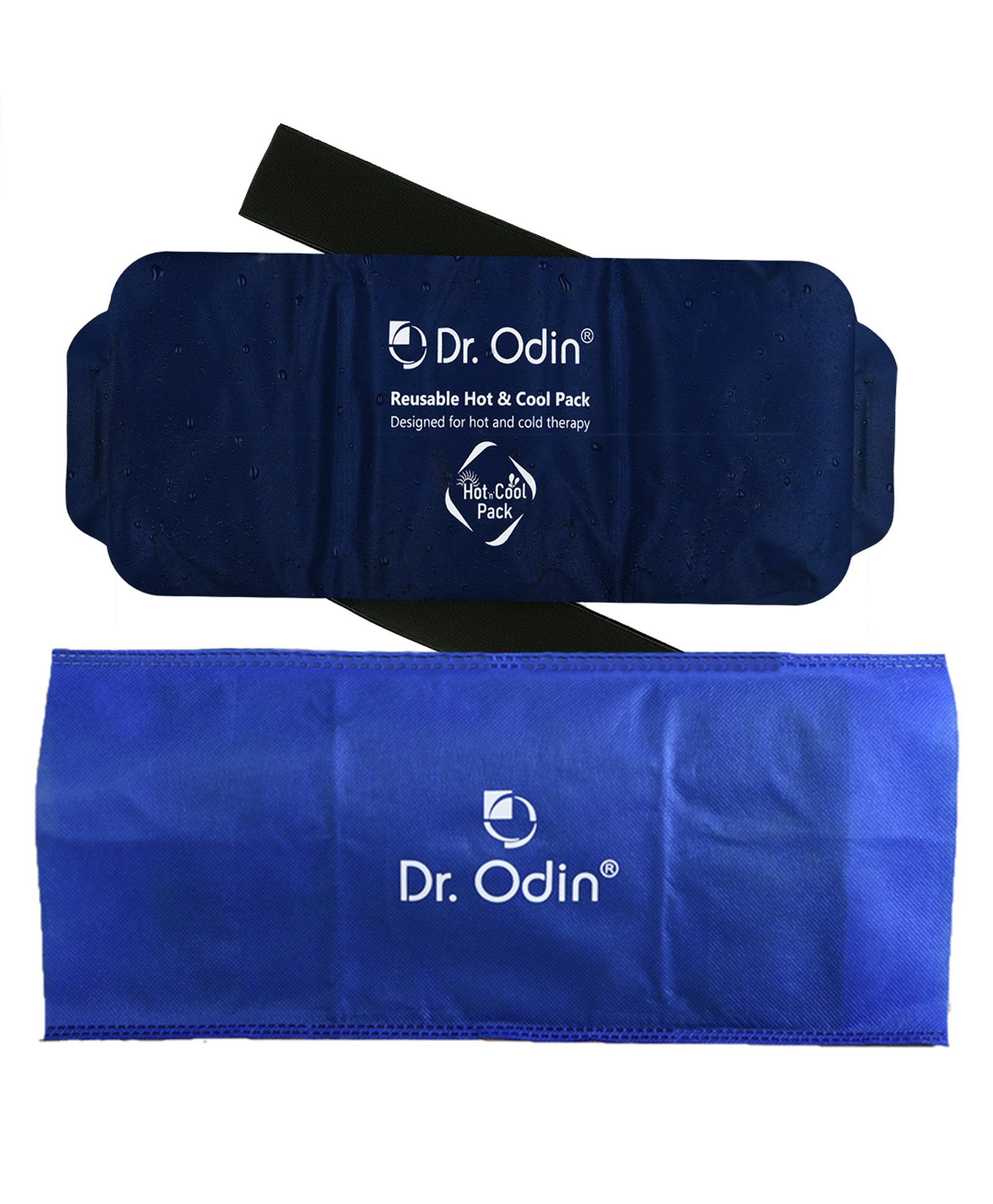 Dr. Odin Hot & Cool Gel Pack For Pain Relief, Designed For Hot & Cold Therapy,Adjustable, Flexible, Microwaveable & Reusable - Navy Blue-picture-10
