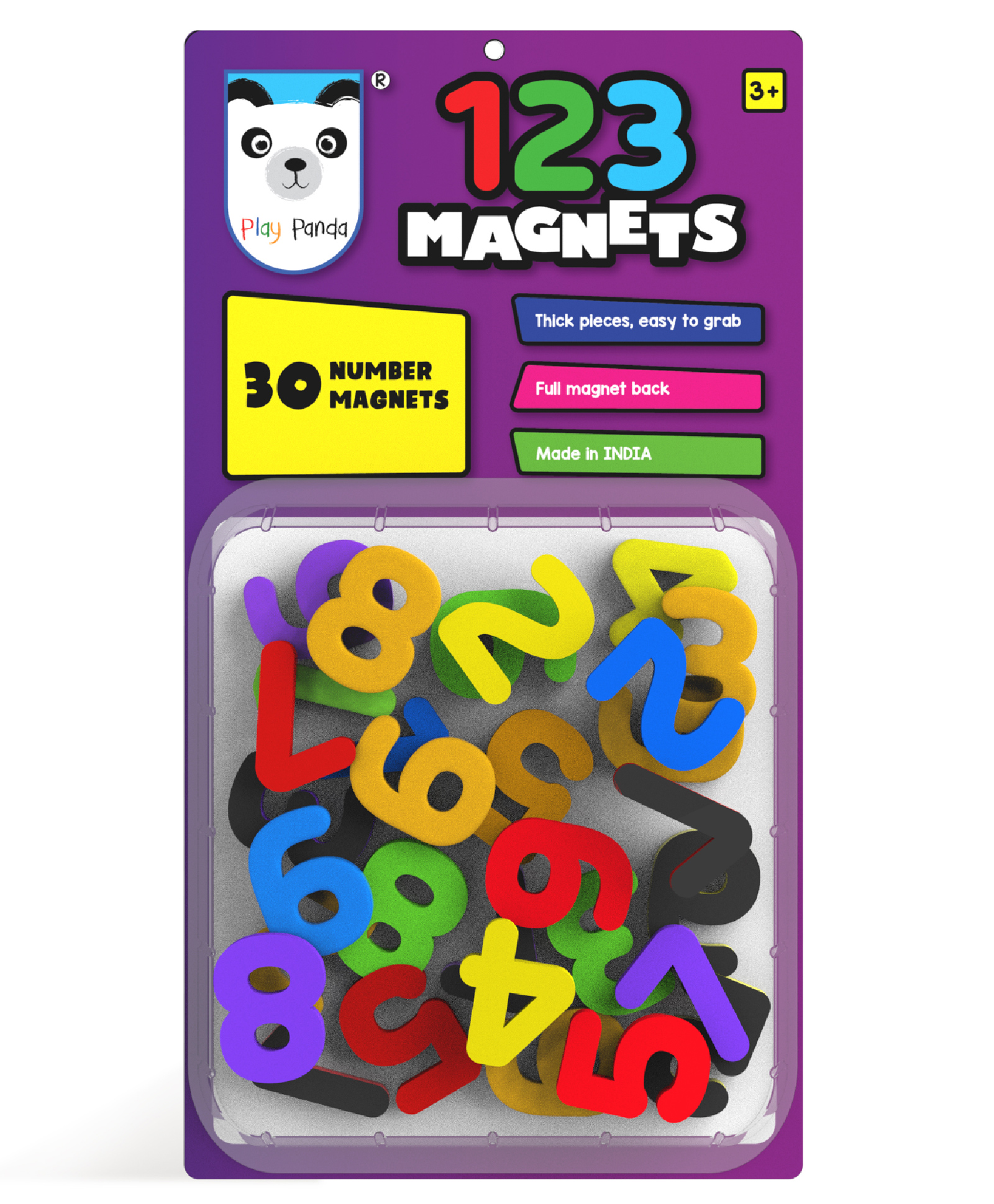 Play Panda 123 Magnetic Numbers Multicolor - 30 Pieces-picture-10
