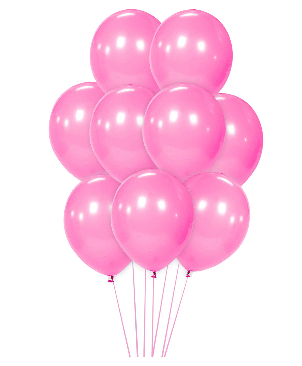 AMFIN Metallic Balloons with Ribbons set Light Pink - Pack of 26-image-17