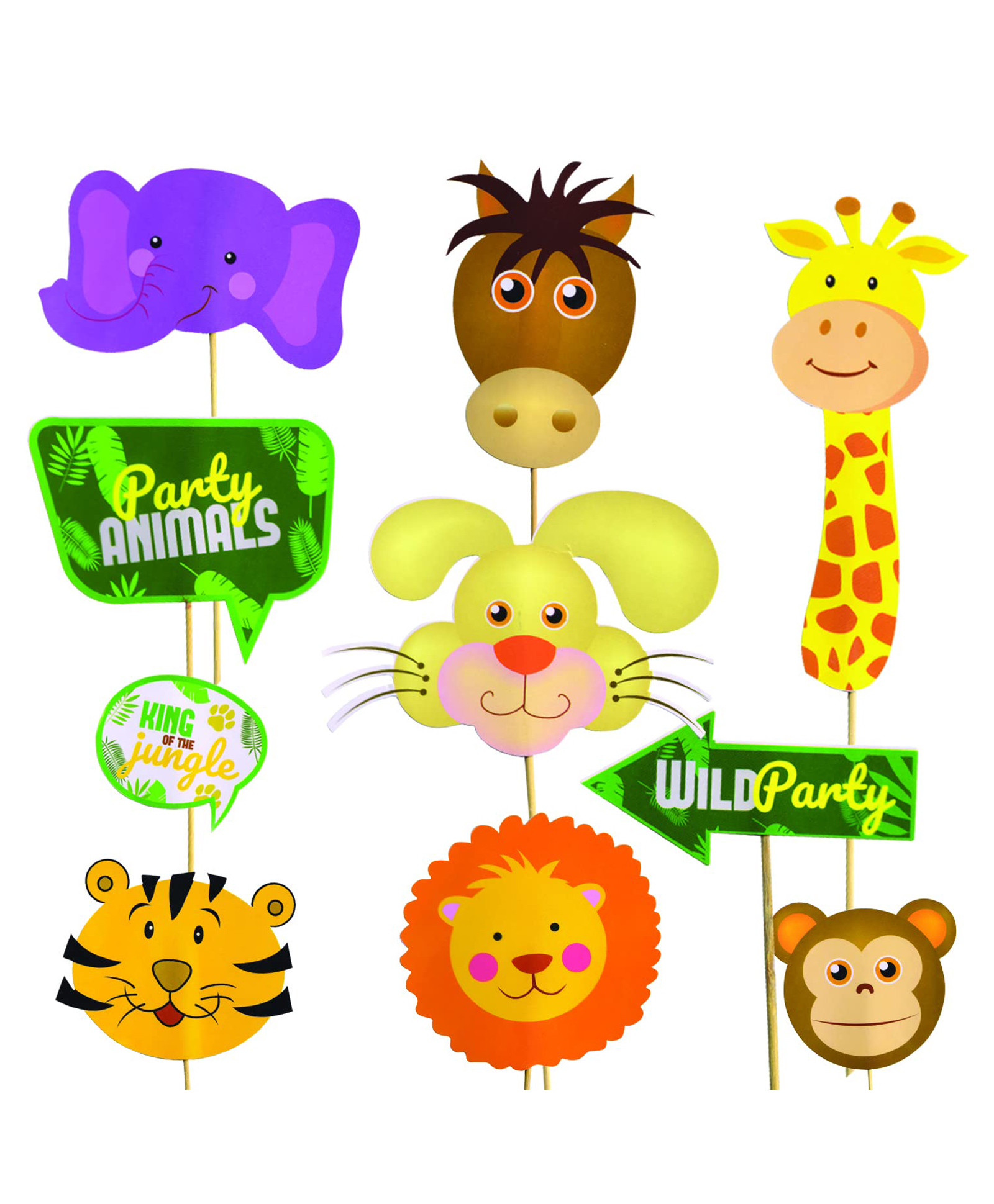 Animal Props for Birthday / Animal props for Birthday / Props for Birthday Decoration / Kids Props Photoshoot Decoration - Pack of 10-image-25