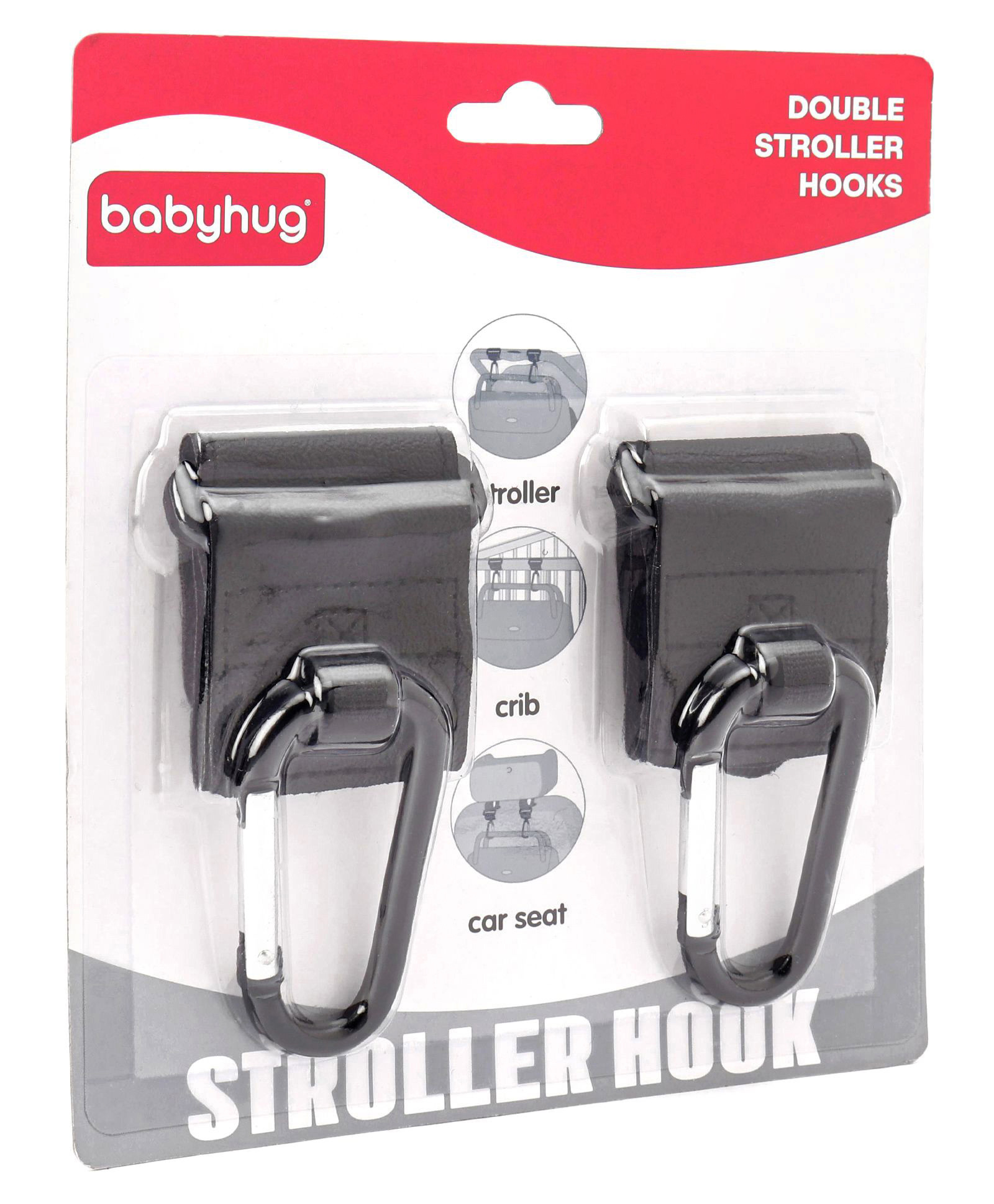 Babyhug Stroller Hook Pack Of 2 - Black-image-24