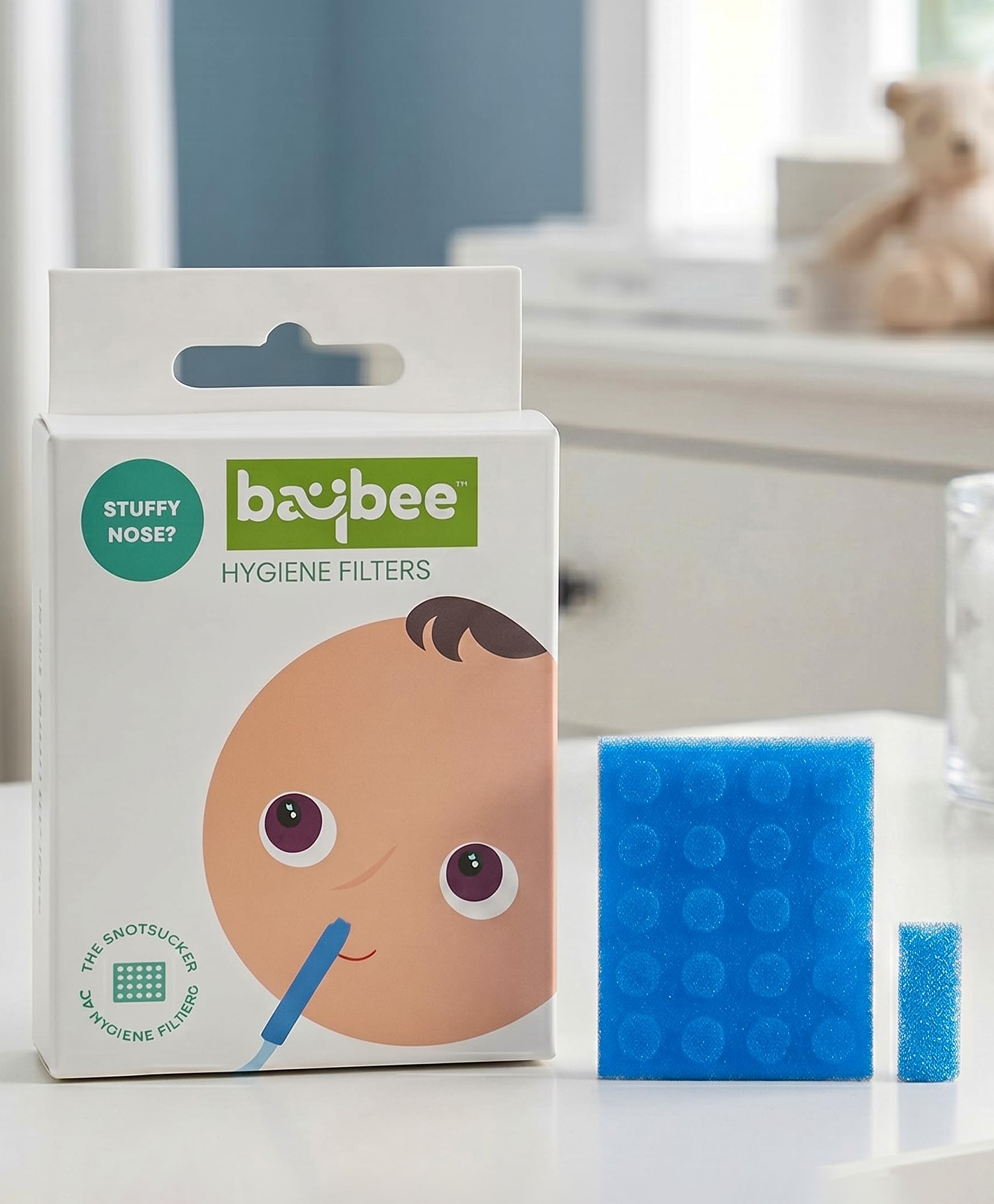 Baybee Nose Cleaner Nasal Aspirator Replacement Filters Blue - 20 Pieces-image-2