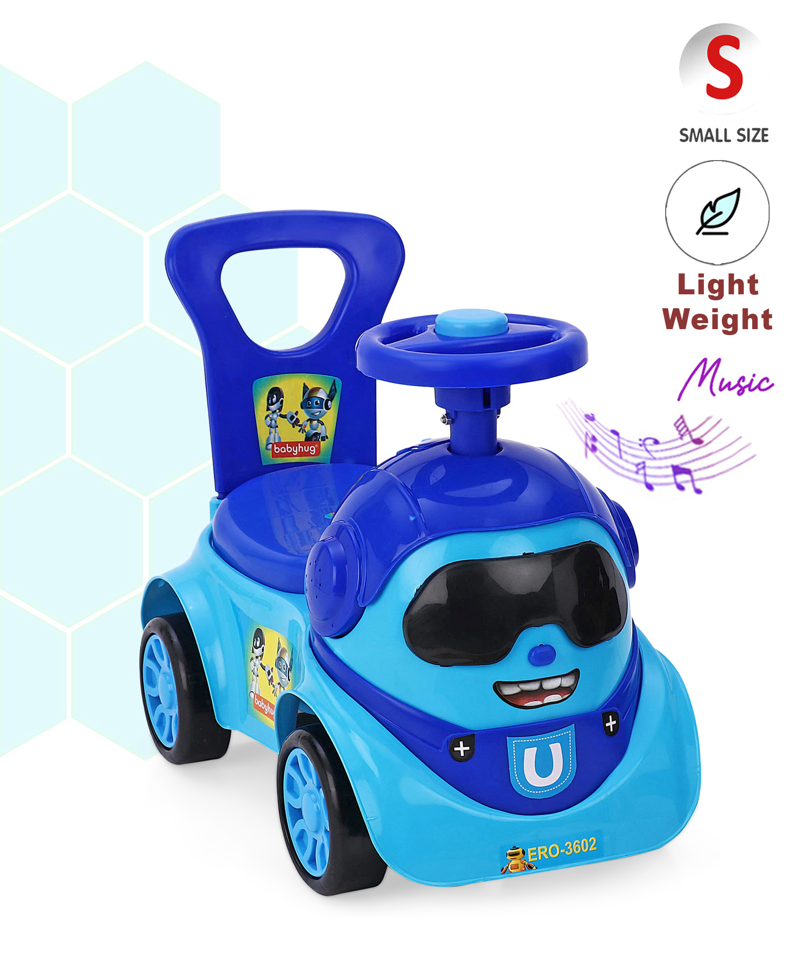 babyhug push car