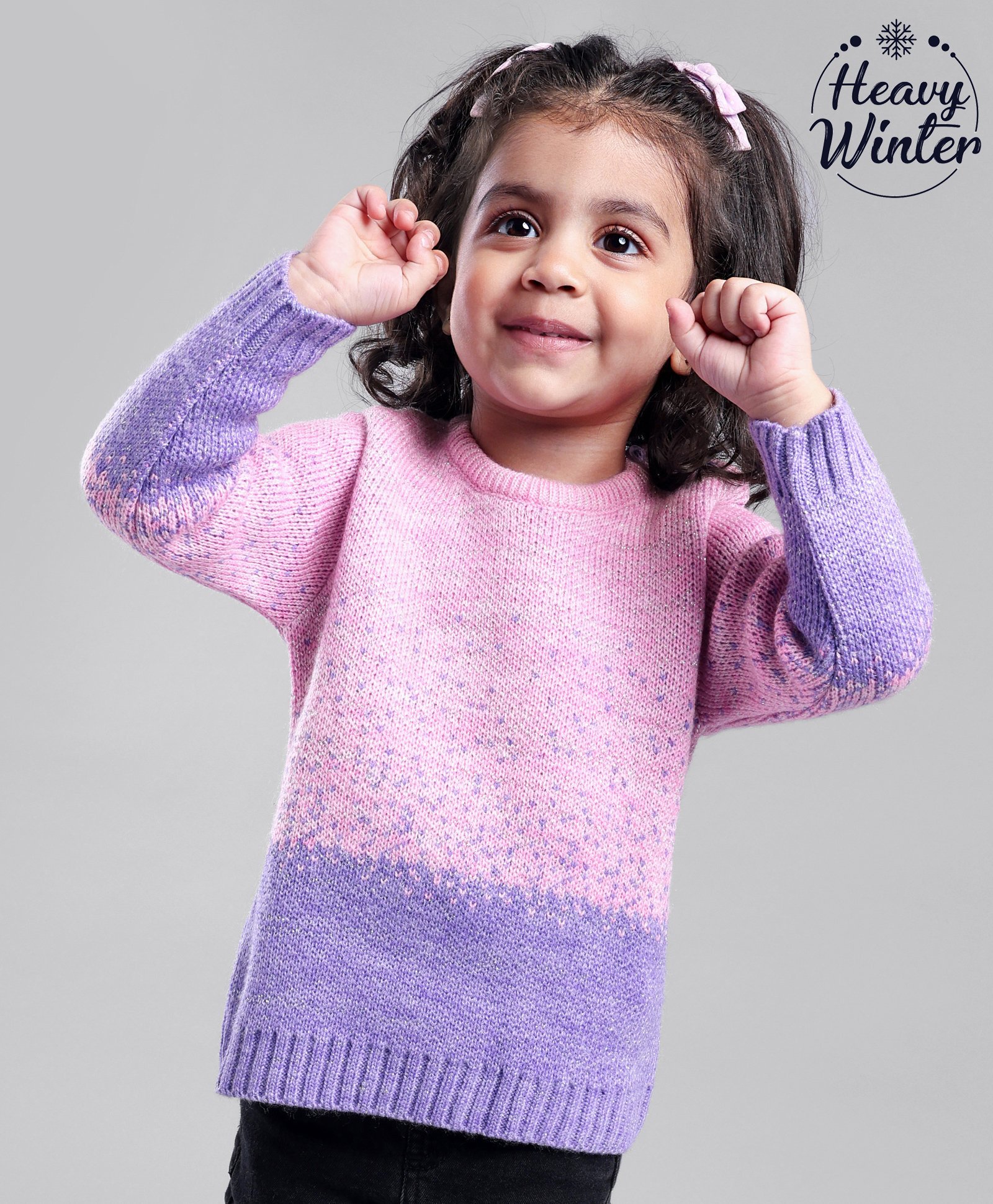 Babyoye Full Sleeves Fine Knit Cotton Pullovers - Pink-picture-23