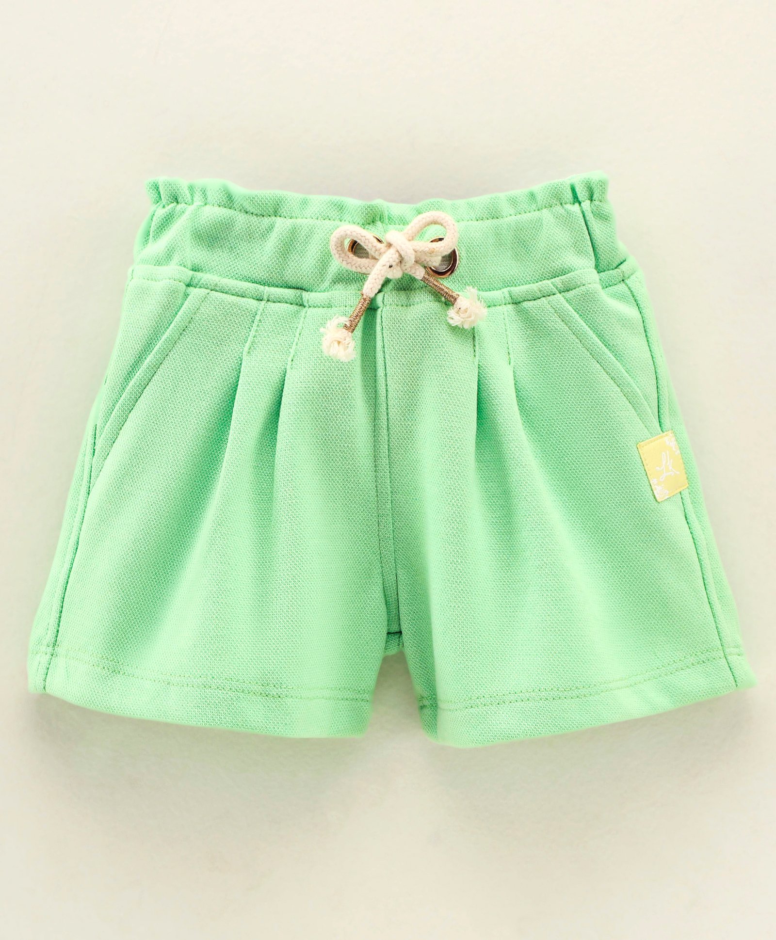 Little Kangaroos Solid Color Shorts - Green-image-29