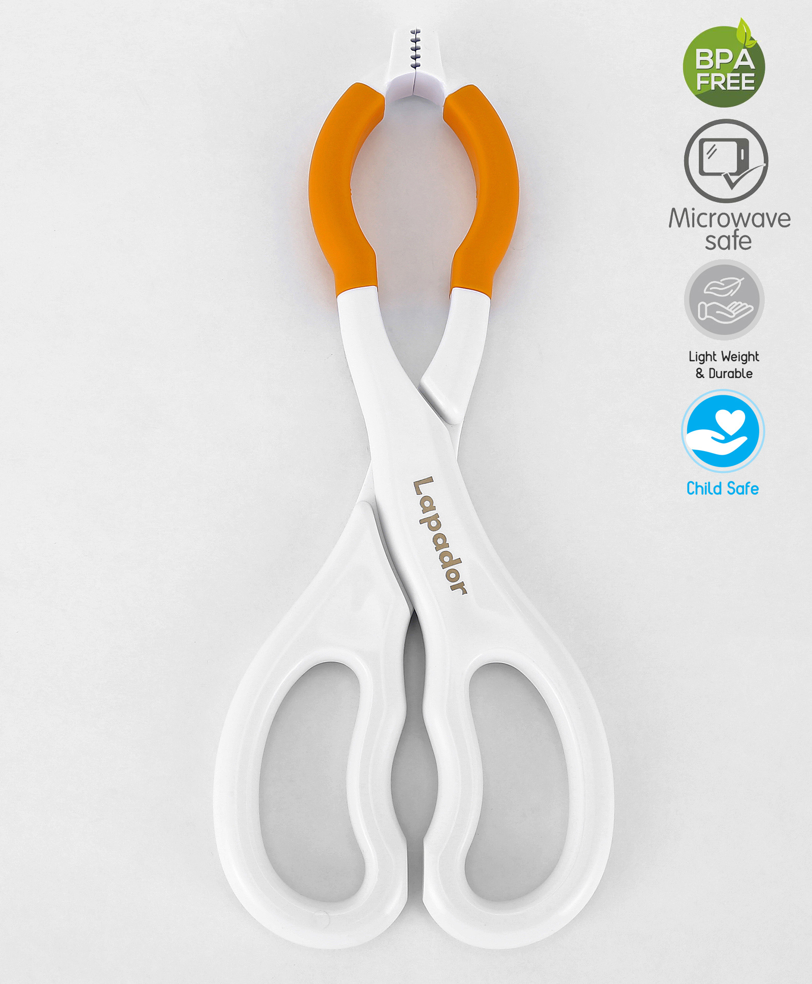 Bottle Tongs White Free size - White And Orange-image-0