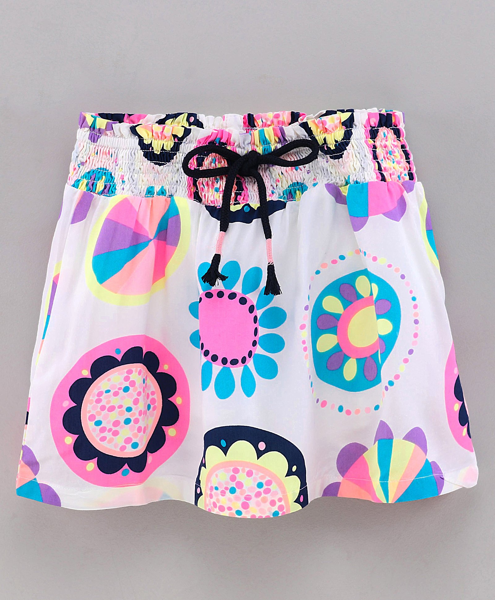 Vitamins Above Knee Length Skirt Multi Print - Multicolor-picture-15