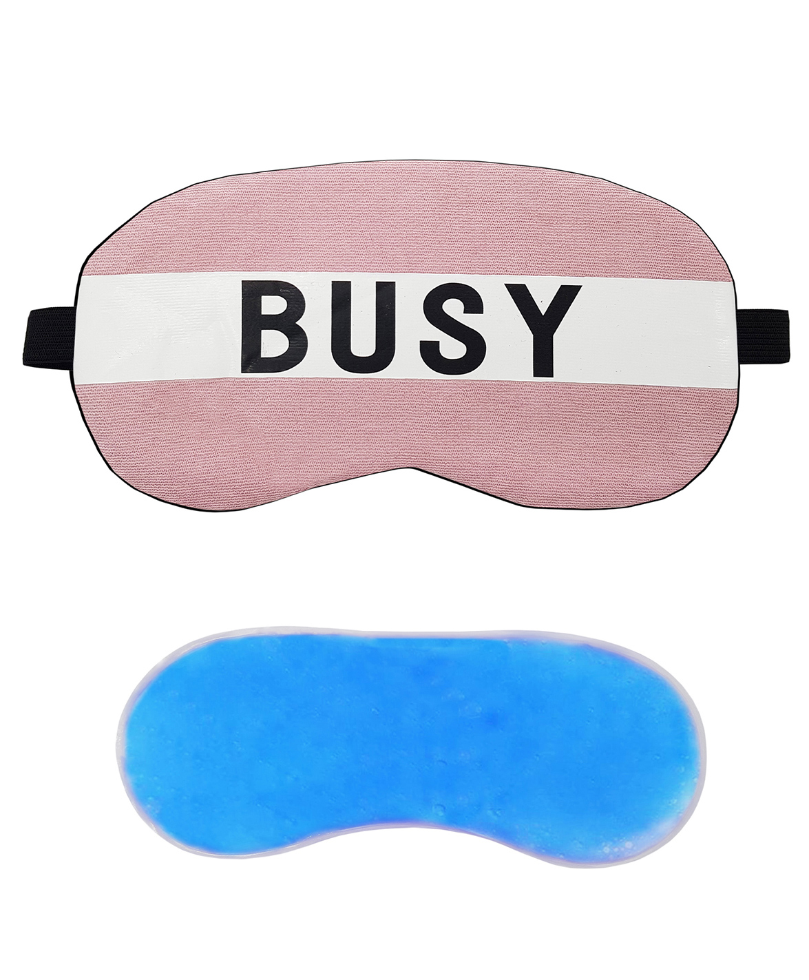 Jenna Busy Pink Printed Sleeping Eye Mask With cooling Gel-image-28