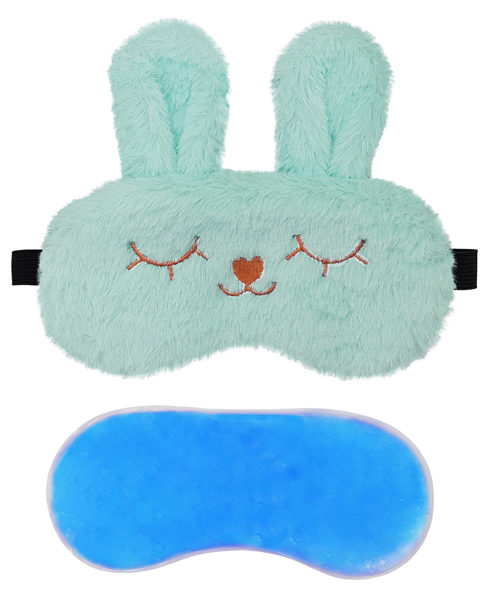 JENNA Sleeping Eye Mask With Cooling Gel Bunny Tear Face Print - Blue-image-19