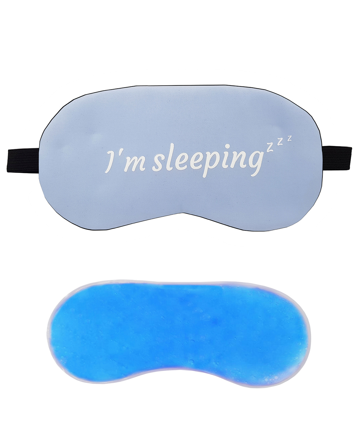 Jenna Sleeping Printed Sleeping Eye Mask With Cooling Gel - Blue-image-30
