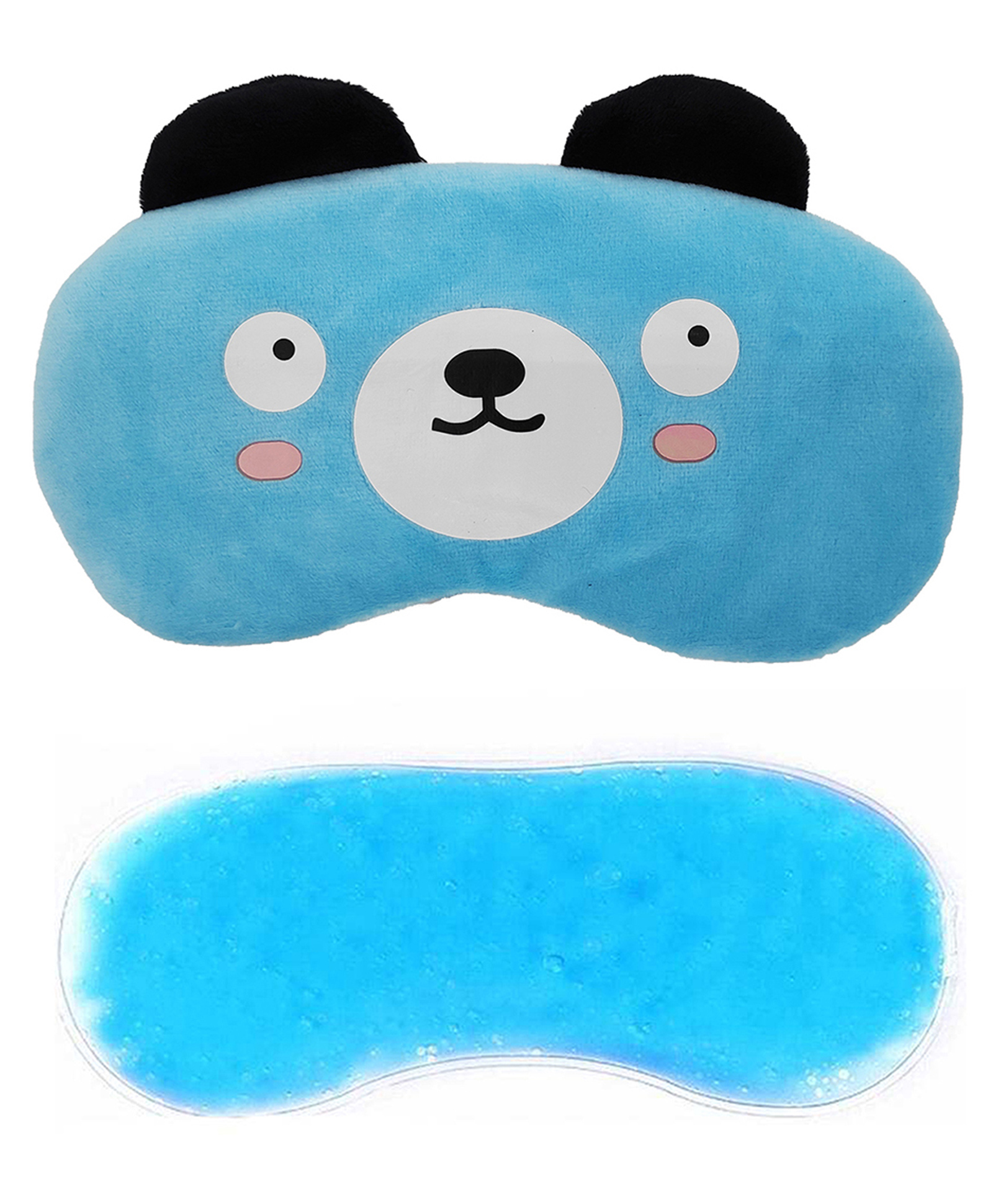 Jenna Velvet Panda Blue Sleeping Eye Mask With cooling Gel-image-31