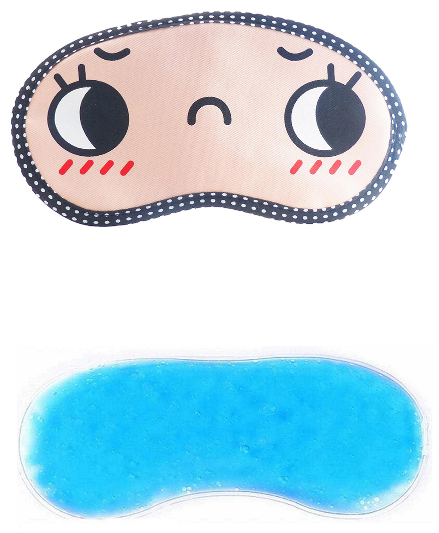 Jenna Open Eye Printed Sleeping Eye Mask With Cooling Gel-image-15