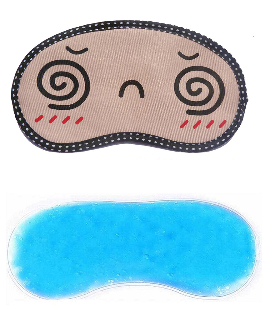 Jenna Spiral Printed Sleeping Eye Mask With Cooling Gel-image-23
