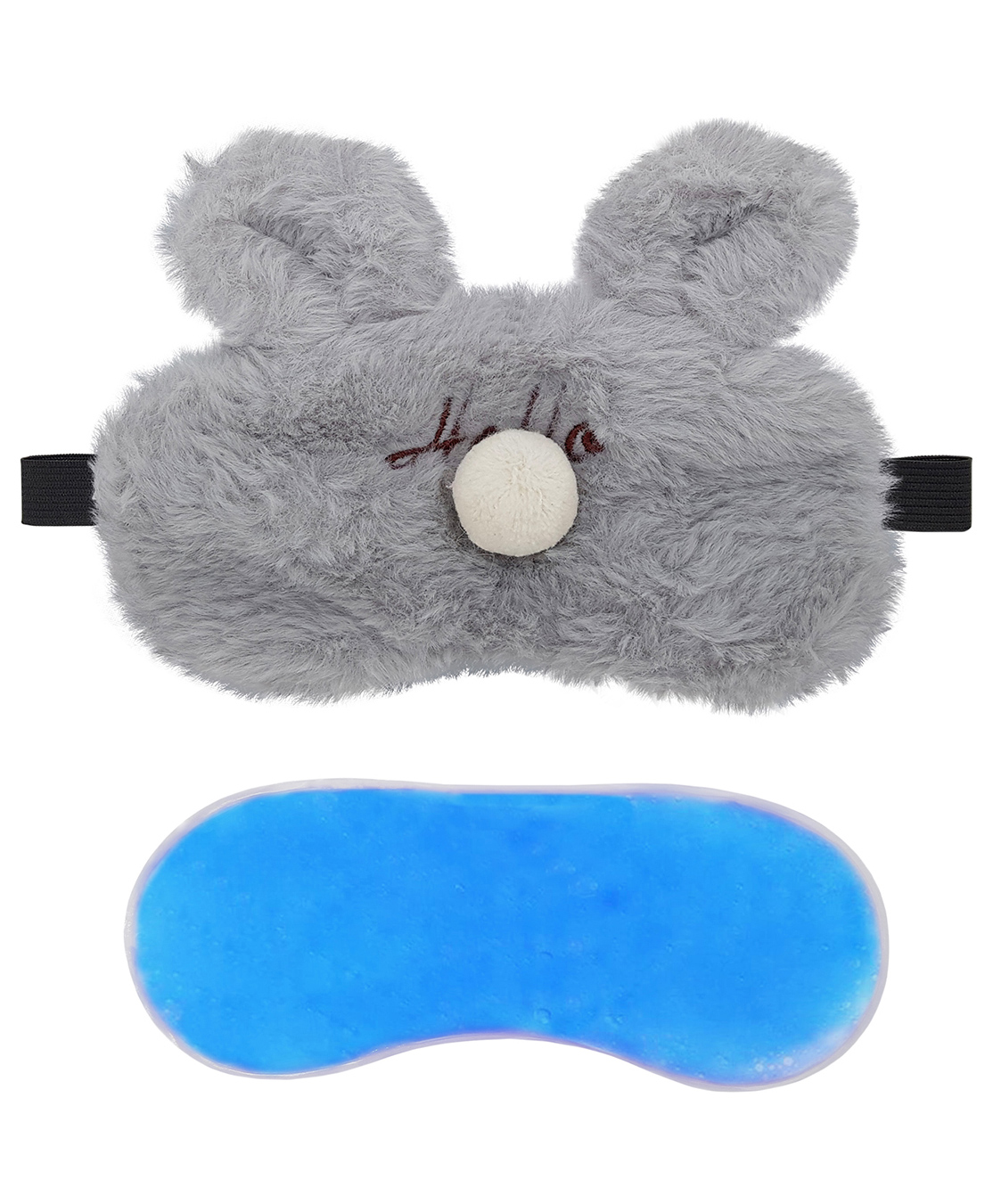 Jenna Fur Hello Grey Cute Sleeping Eye Mask With Cooling Gel - Grey-picture-46