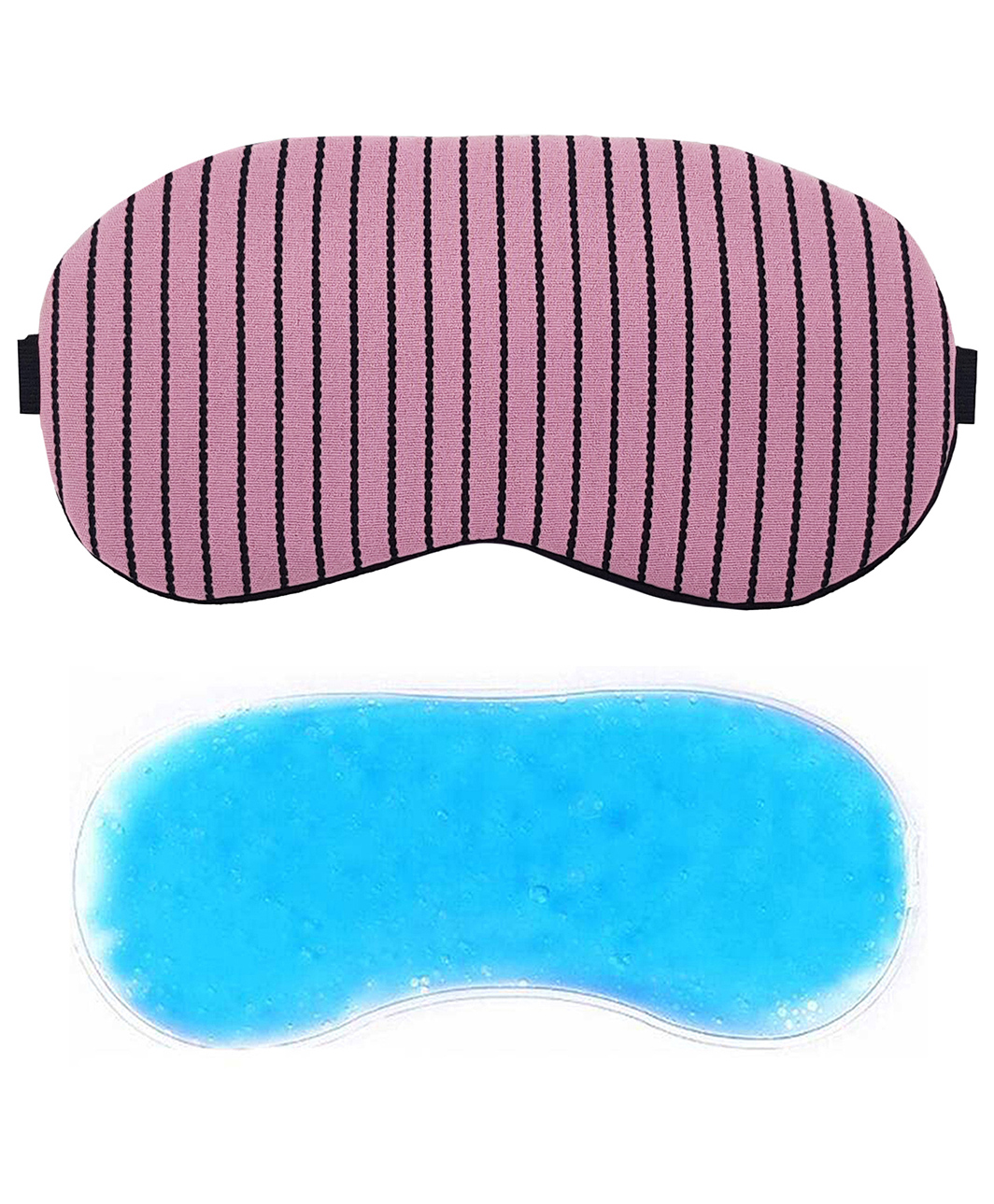 Jenna Sleeping Eye Mask With Cooling Gel MultiLine Print - Pink-image-12