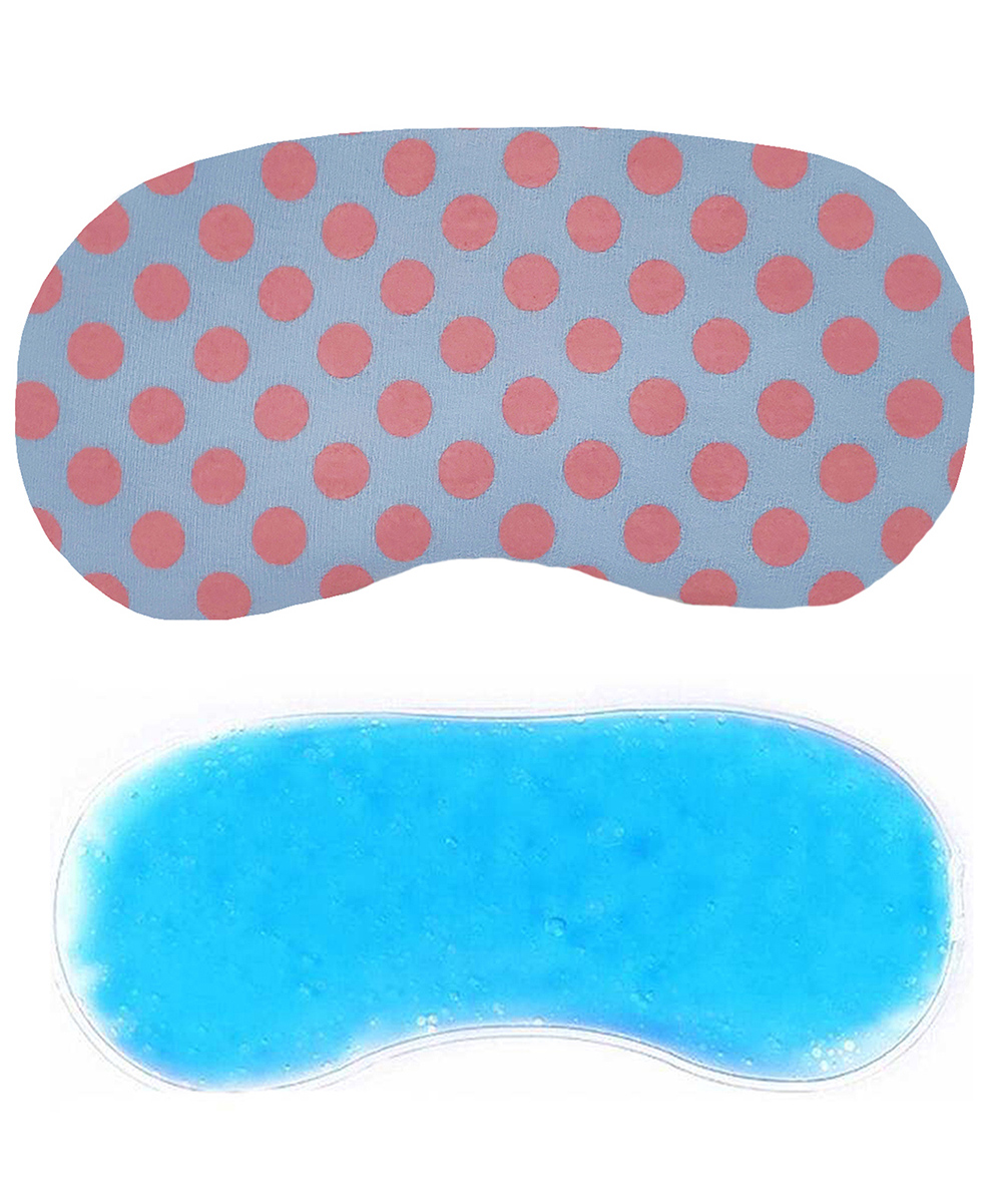 Jenna Sleeping Eye Mask With Cooling Gel Polka Print - Pink Blue-image-14