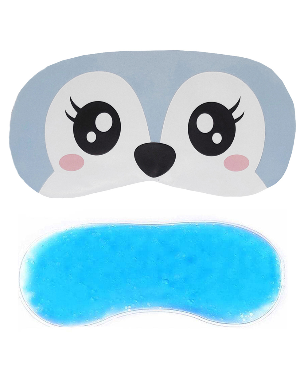 Jenna Puppy Eyes Blue Face Sleeping Eye Mask With cooling Gel - Blue-picture-22