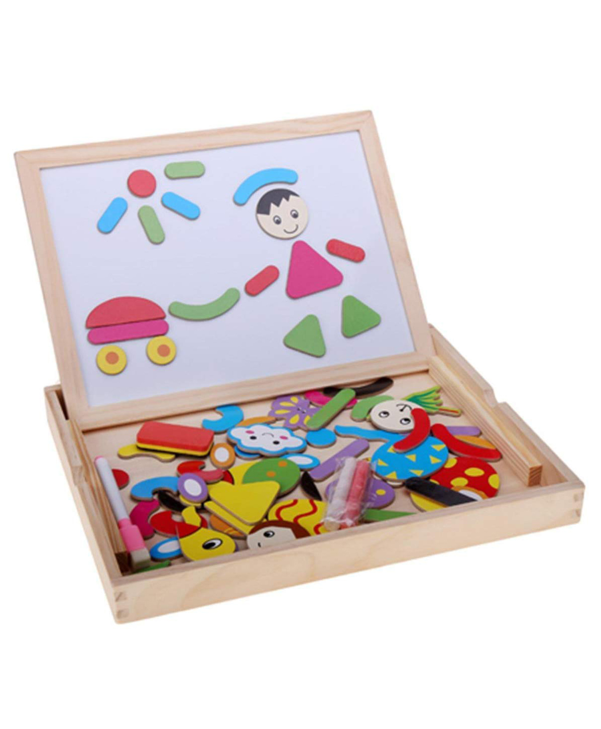 Pluspoint Magnetic Jigsaw Double Side Board Puzzle Games - Multicolour-picture-27