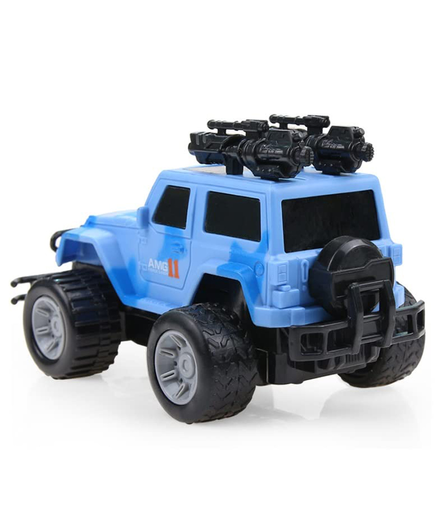 PLUSPOINT Exclusive Collection Friction Powered Kids Toddler Car Toy Police Jeep - (color may vary)-picture-28
