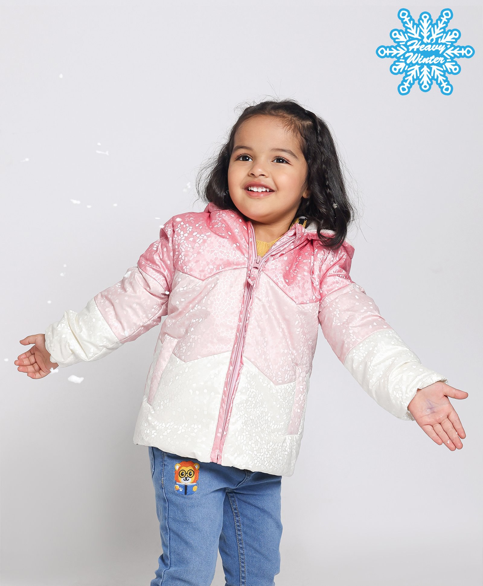 Babyhug Full Sleeves Hooded Jacket - Pink-image-29