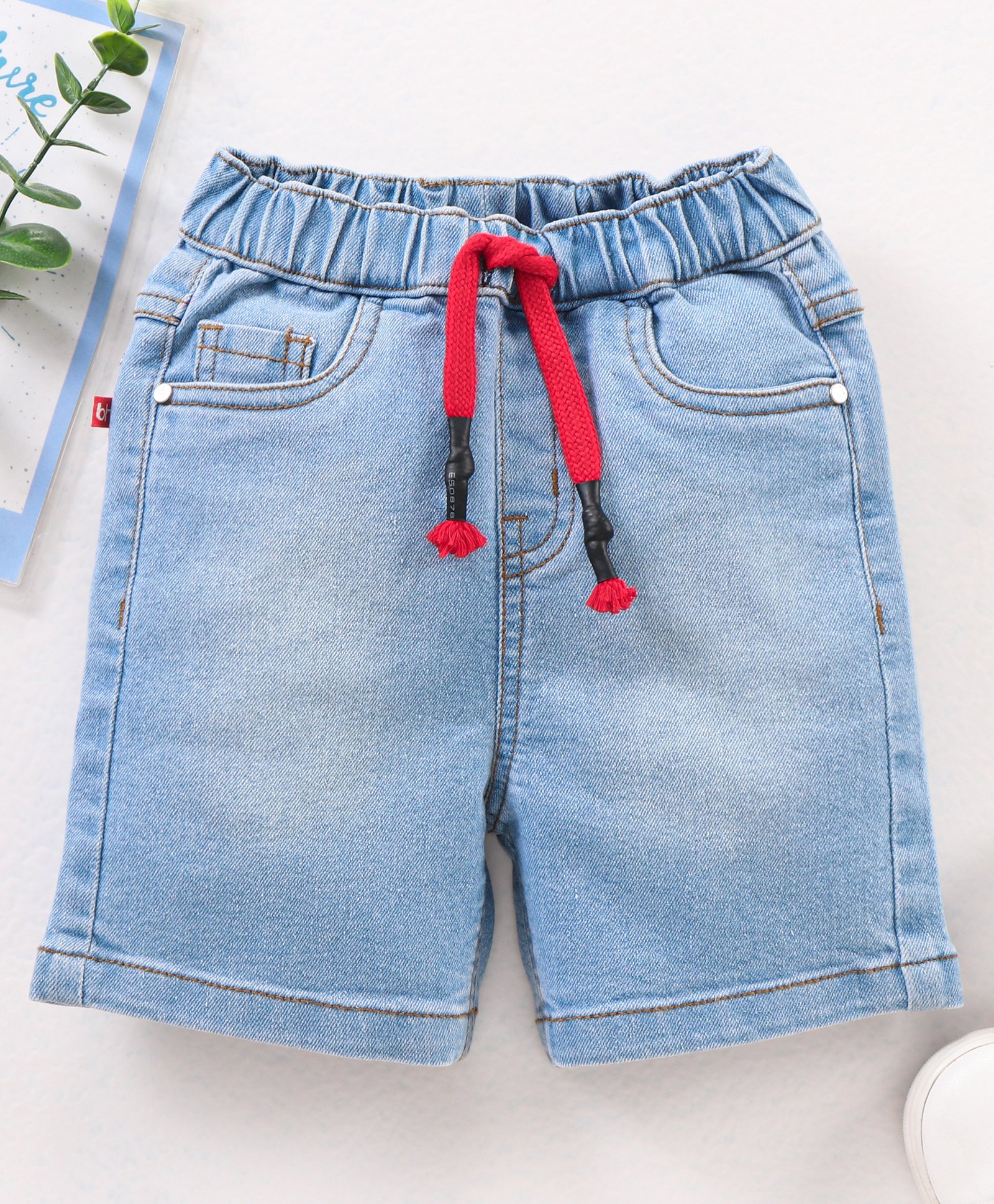 Babyhug Mid Thigh Length Denim Shorts 