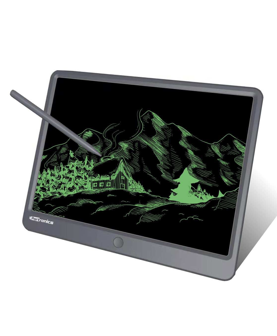 Portronics Ruffpad 15-Inch Writing Pad LCD Screen - Grey-picture-13