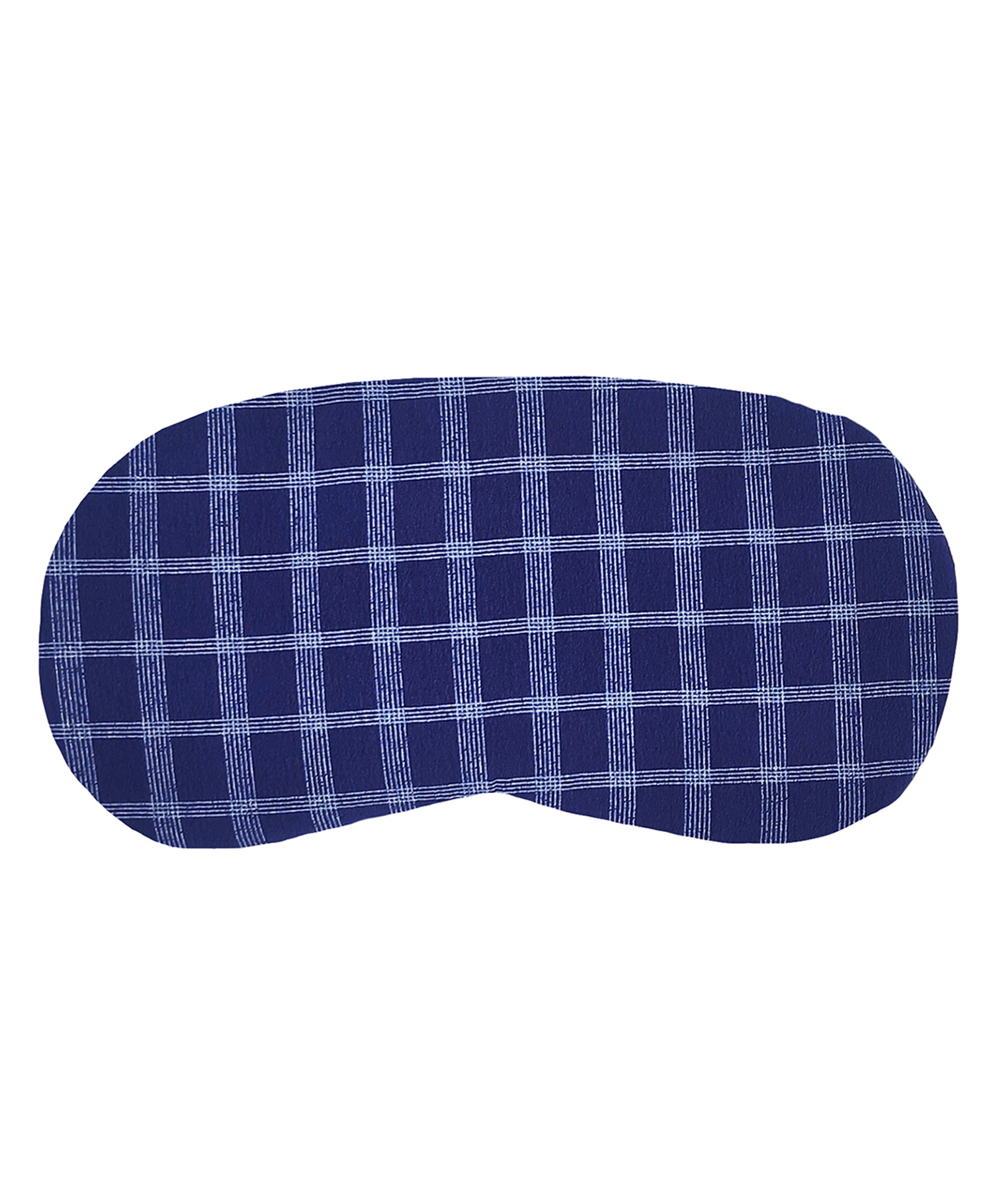 Jenna Check DarkBlue Printed Sleeping Eye Mask-image-33