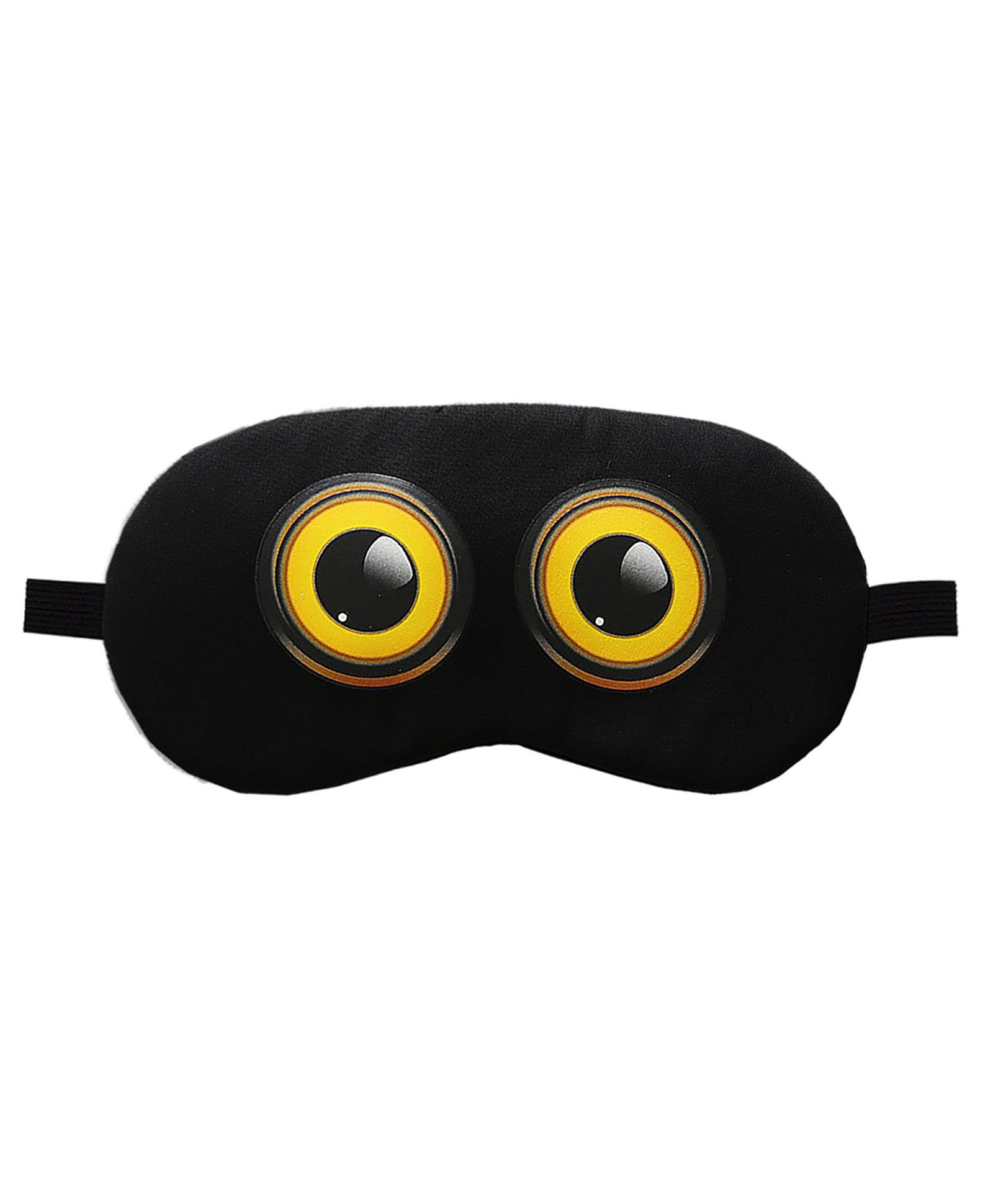 Jenna Round Eye Black Printed Sleeping Eye Mask-image-45