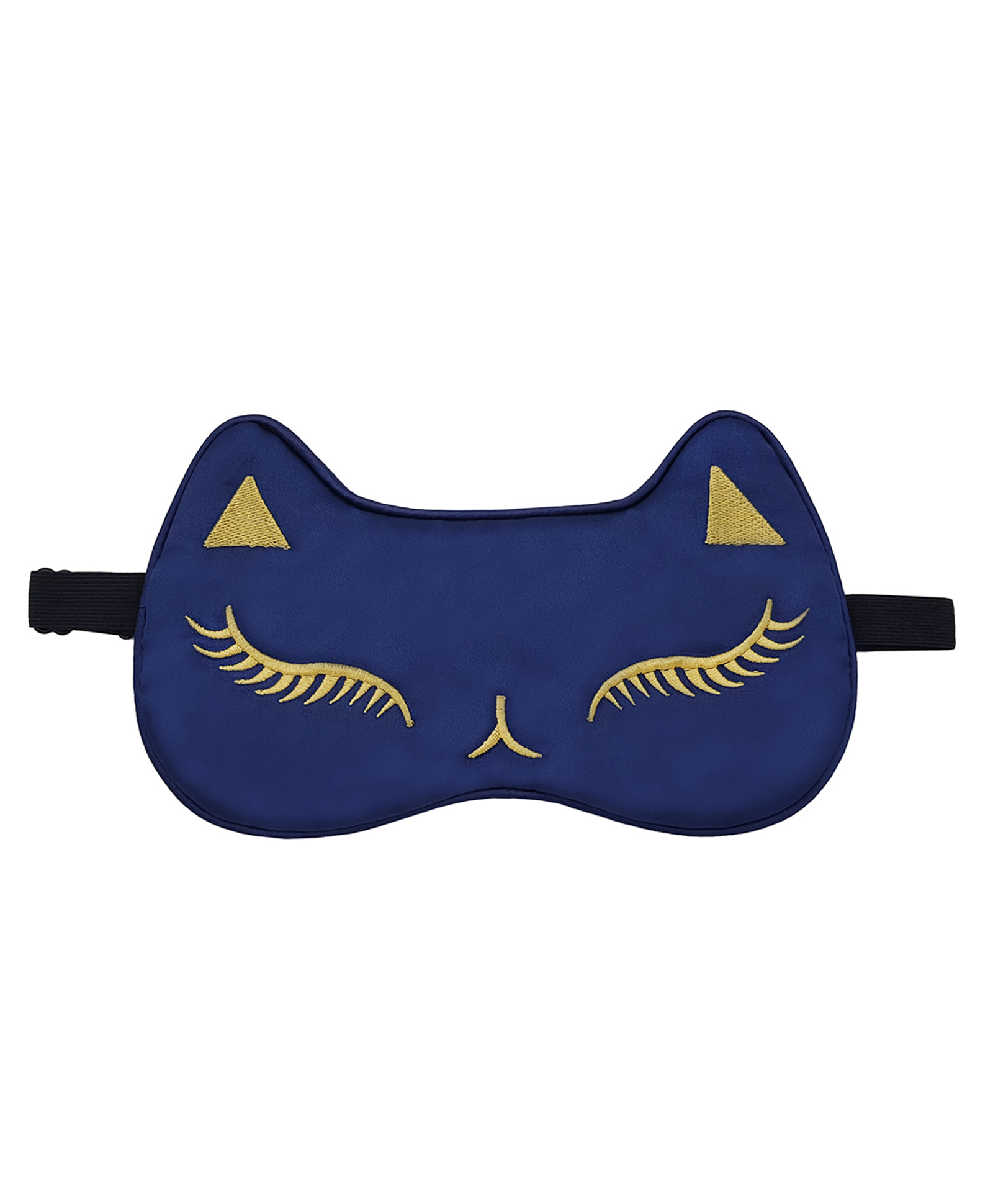 Jenna Silk Feline Face Sleeping Eye Mask - Dark Blue-picture-19
