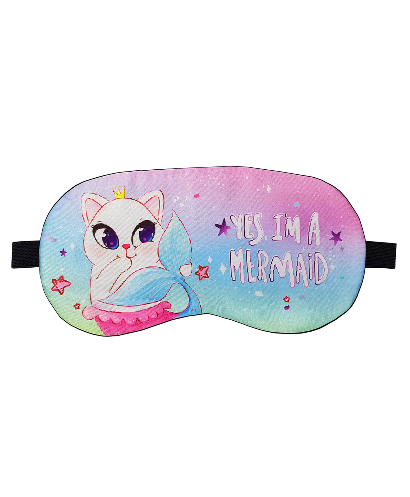 Jenna Mermaid Printed Sleeping Eye Mask - Multicolour-image-19
