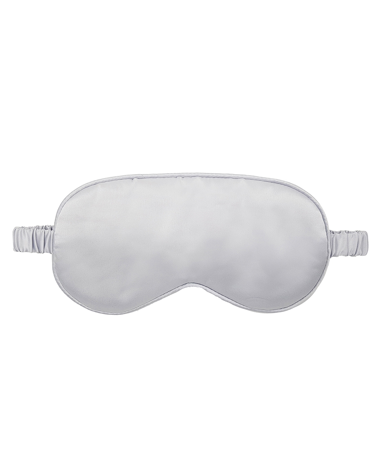 Jenna Silk Plain Sleeping Eye Mask - Silver-picture-28