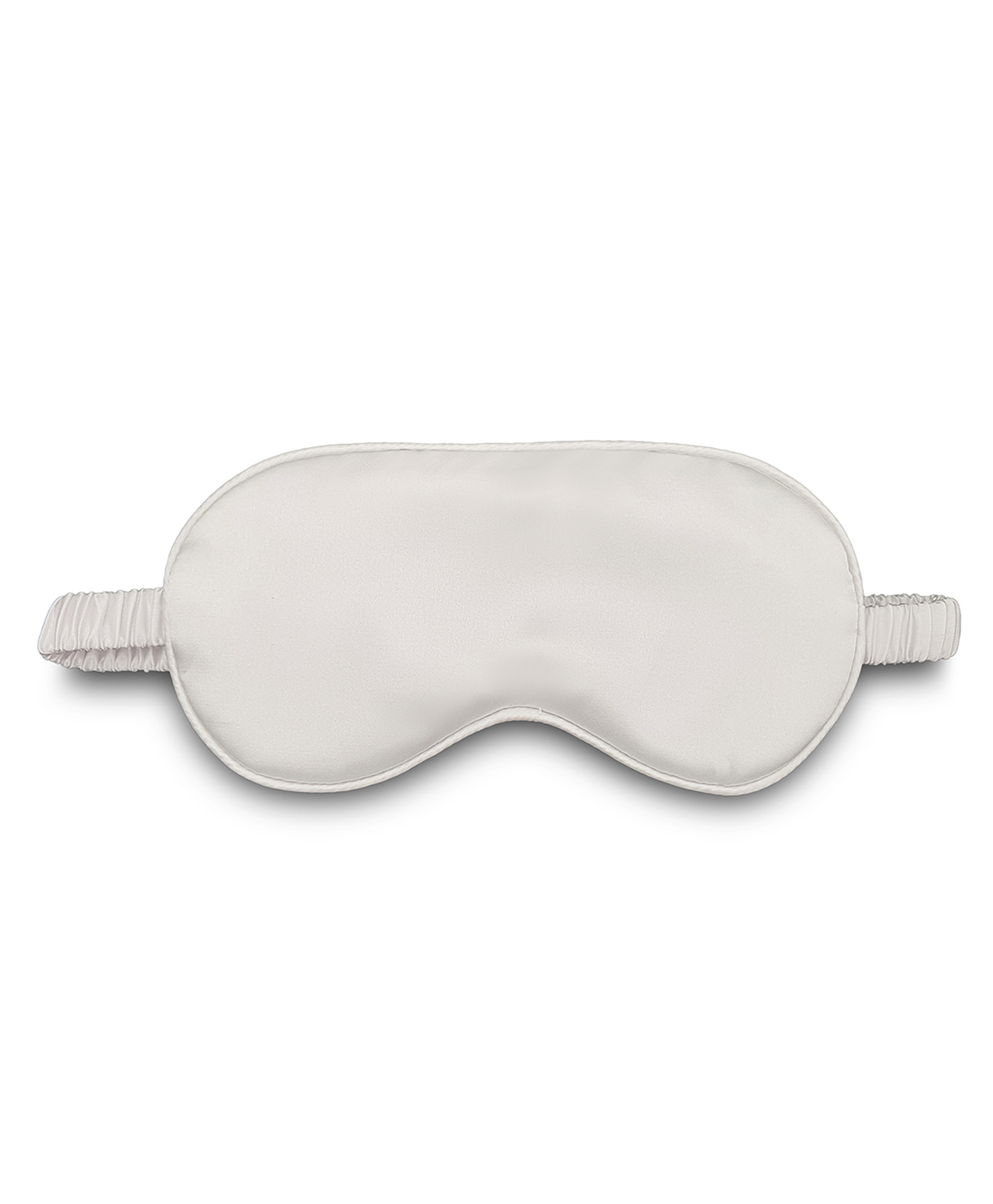 Jenna Silk Plain Sleeping Eye Mask - White-image-35