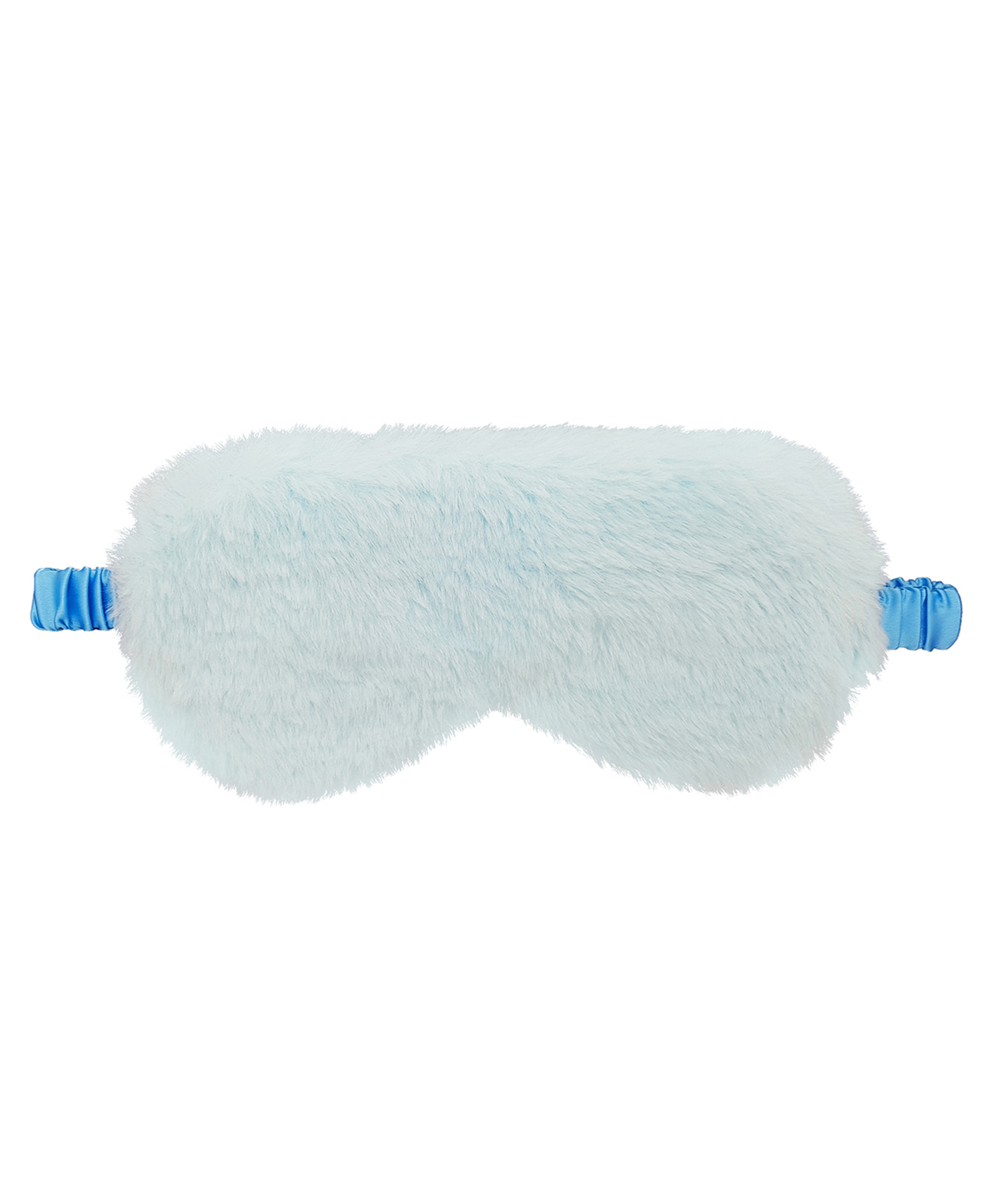 Jenna Silk Fur Plain Sleeping Eye Mask - Light Blue-picture-6